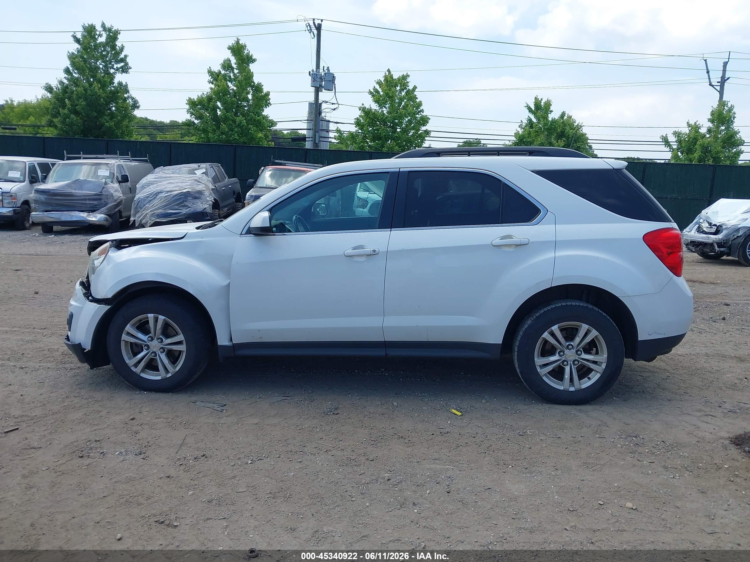 2015 Chevrolet Equinox 1lt White vin: 1GNFLFEK6FZ137468