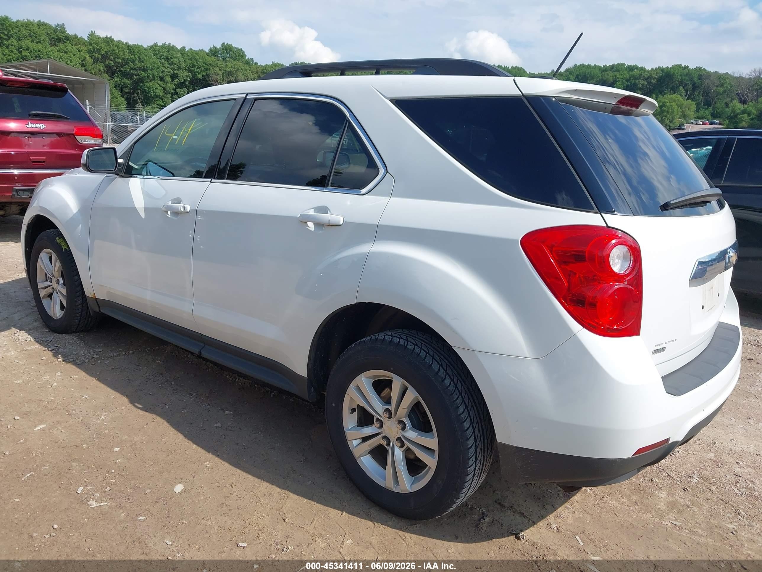 2015 Chevrolet Equinox 1lt White vin: 1GNFLFEK7FZ117925