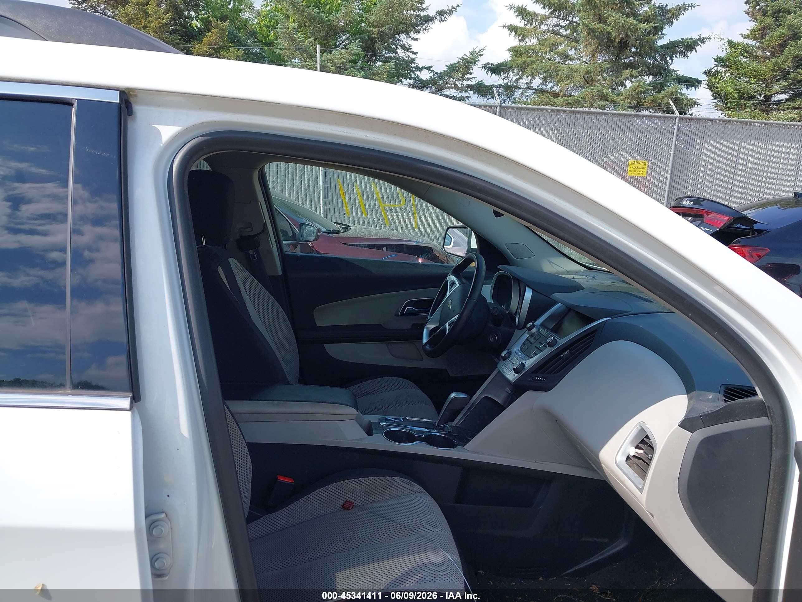 2015 Chevrolet Equinox 1lt White vin: 1GNFLFEK7FZ117925