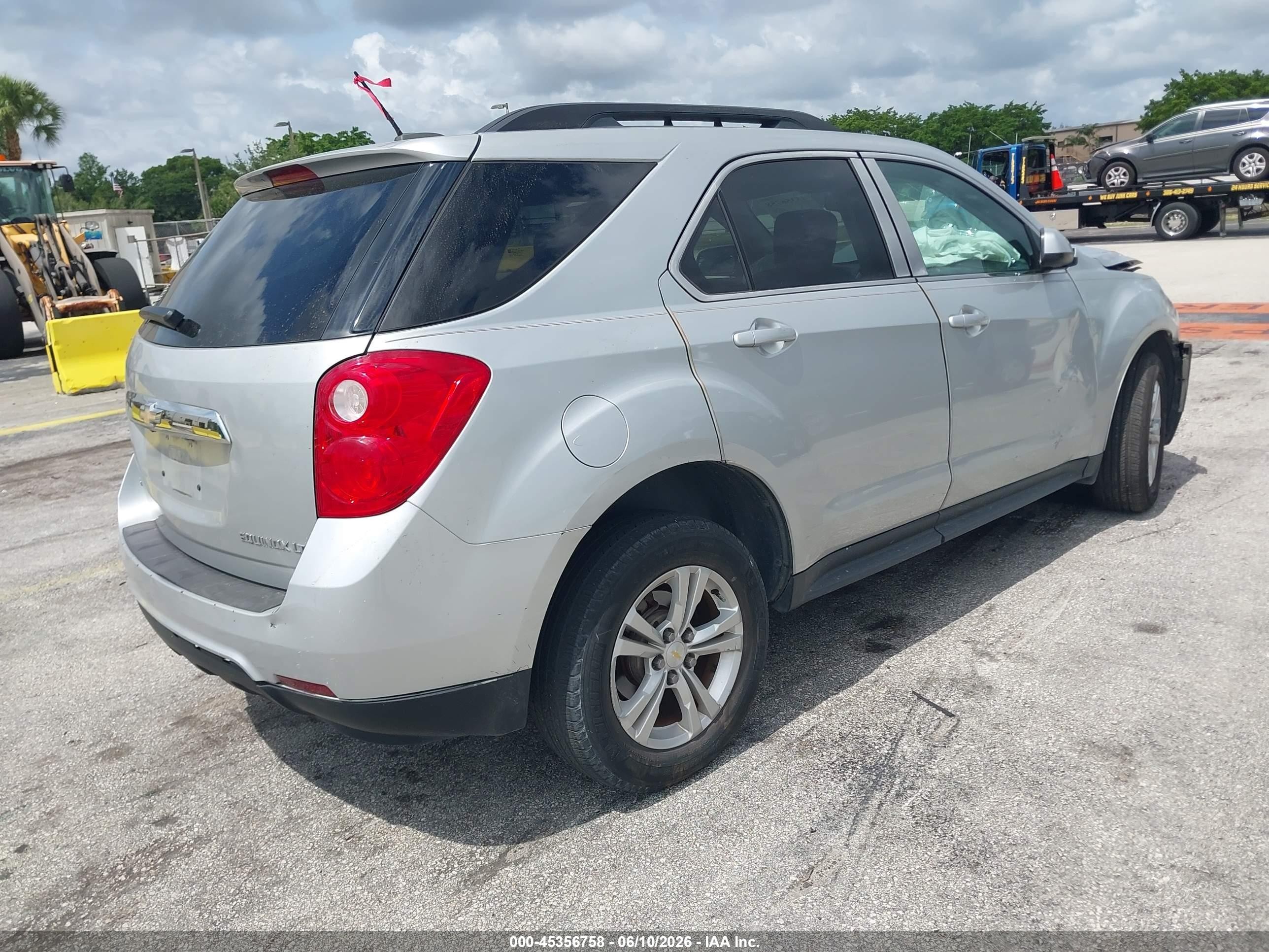 2015 Chevrolet Equinox 1lt Серебряный vin: 1GNFLFEK7FZ135275
