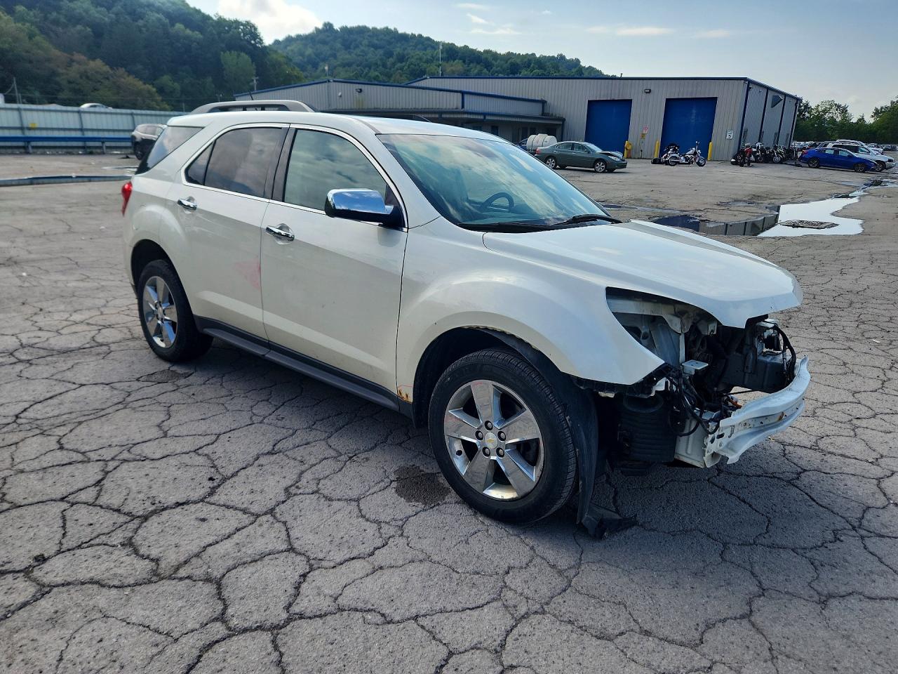 2015 Chevrolet Equinox Lt White vin: 1GNFLFEK7FZ138838