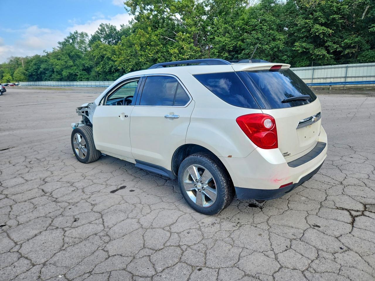 2015 Chevrolet Equinox Lt White vin: 1GNFLFEK7FZ138838