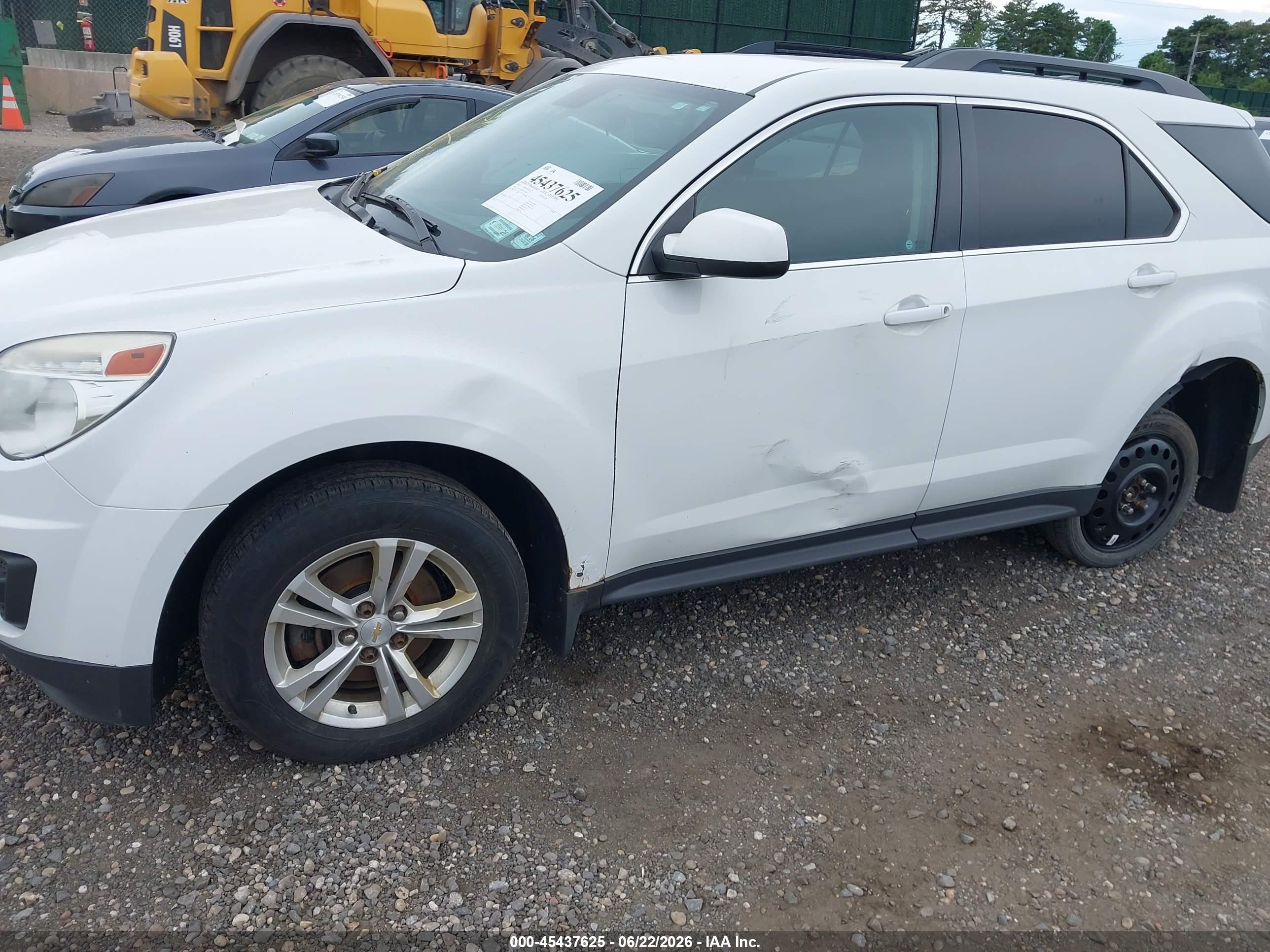 2015 Chevrolet Equinox 1lt White vin: 1GNFLFEK7FZ140427