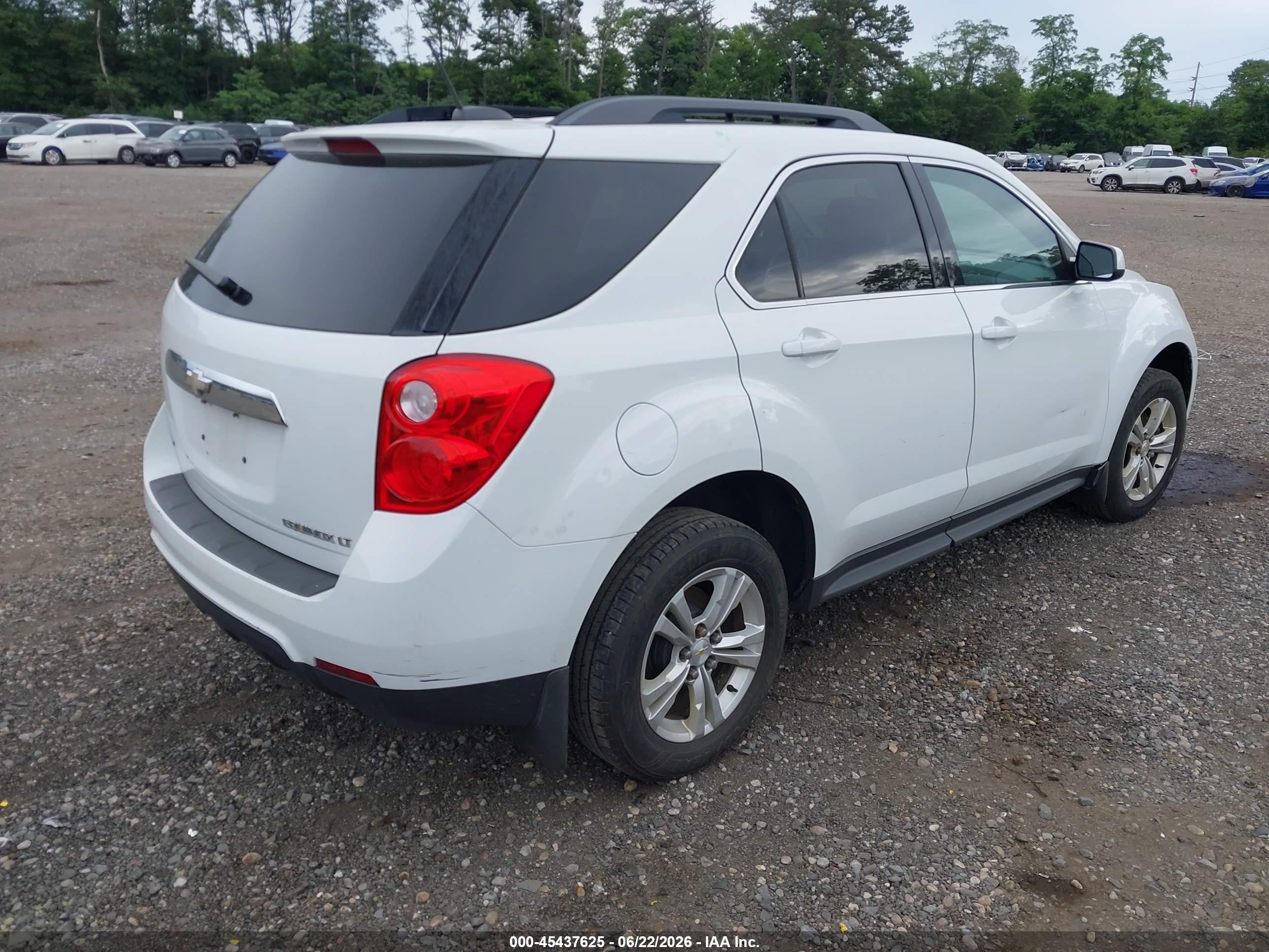 2015 Chevrolet Equinox 1lt White vin: 1GNFLFEK7FZ140427