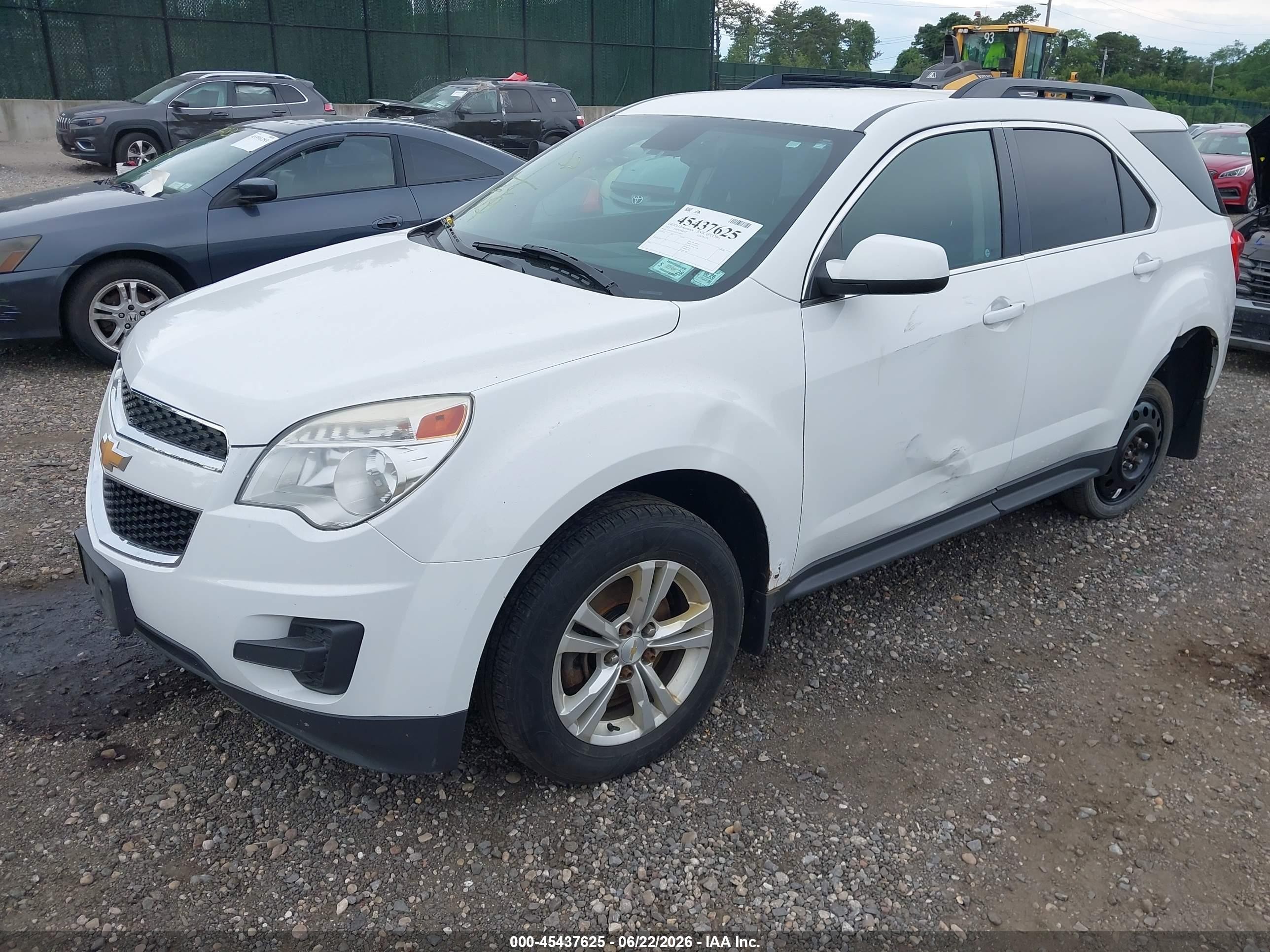 2015 Chevrolet Equinox 1lt White vin: 1GNFLFEK7FZ140427