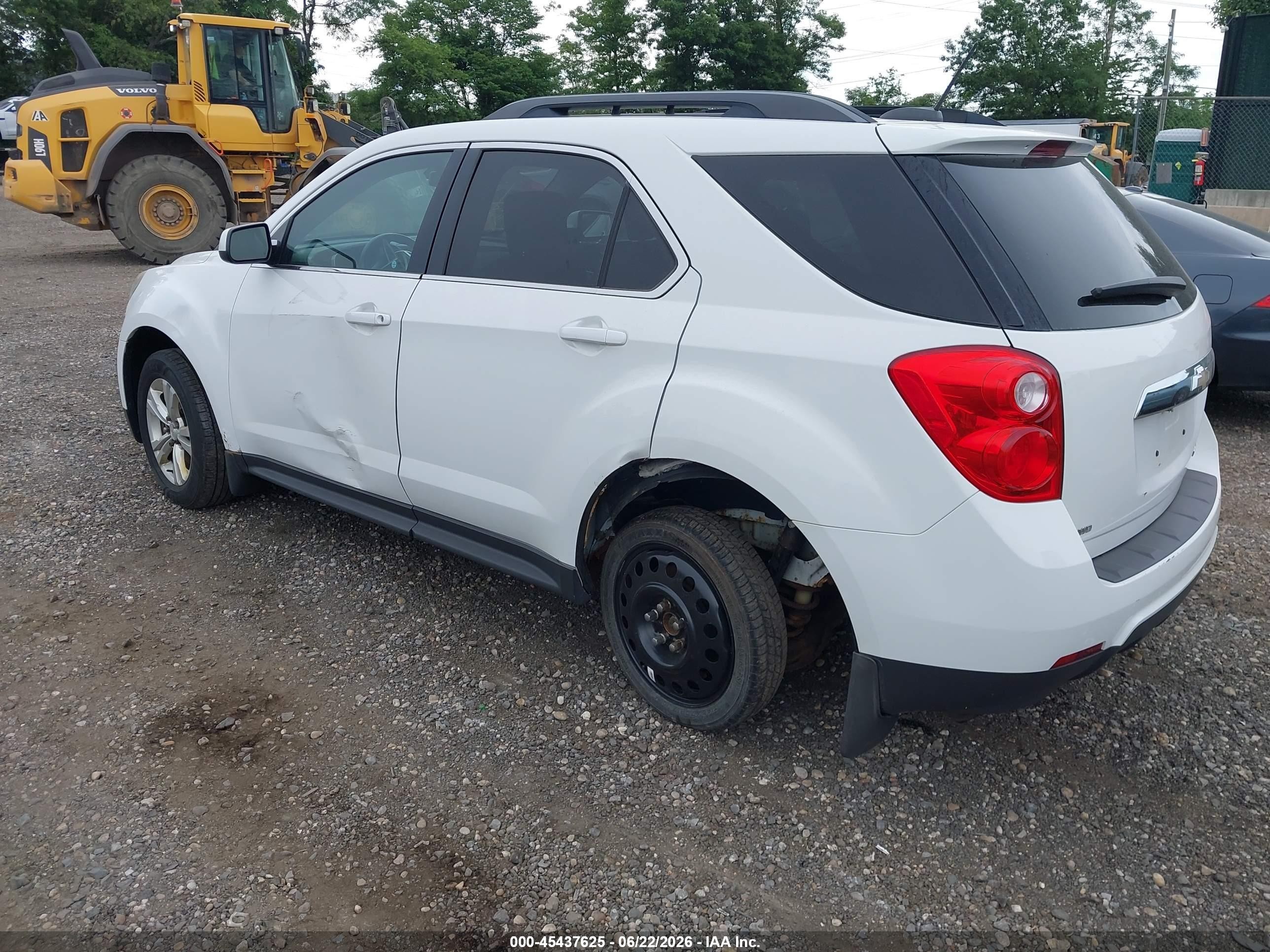 2015 Chevrolet Equinox 1lt White vin: 1GNFLFEK7FZ140427