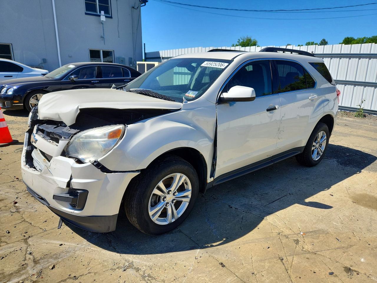 2015 Chevrolet Equinox Lt White vin: 1GNFLFEK8FZ126729