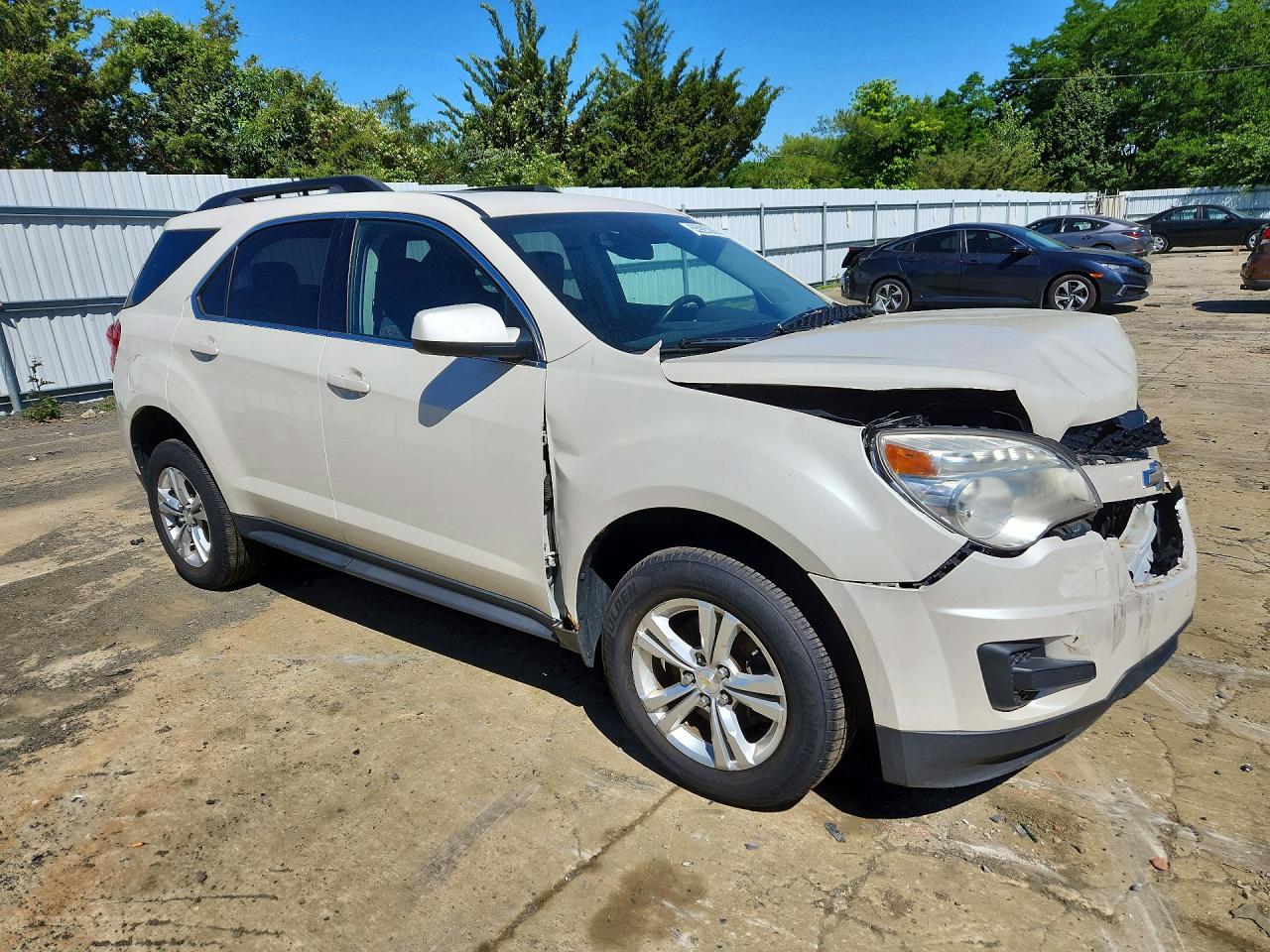 2015 Chevrolet Equinox Lt White vin: 1GNFLFEK8FZ126729