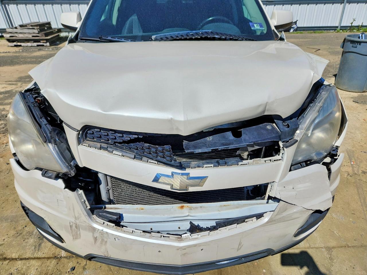 2015 Chevrolet Equinox Lt White vin: 1GNFLFEK8FZ126729