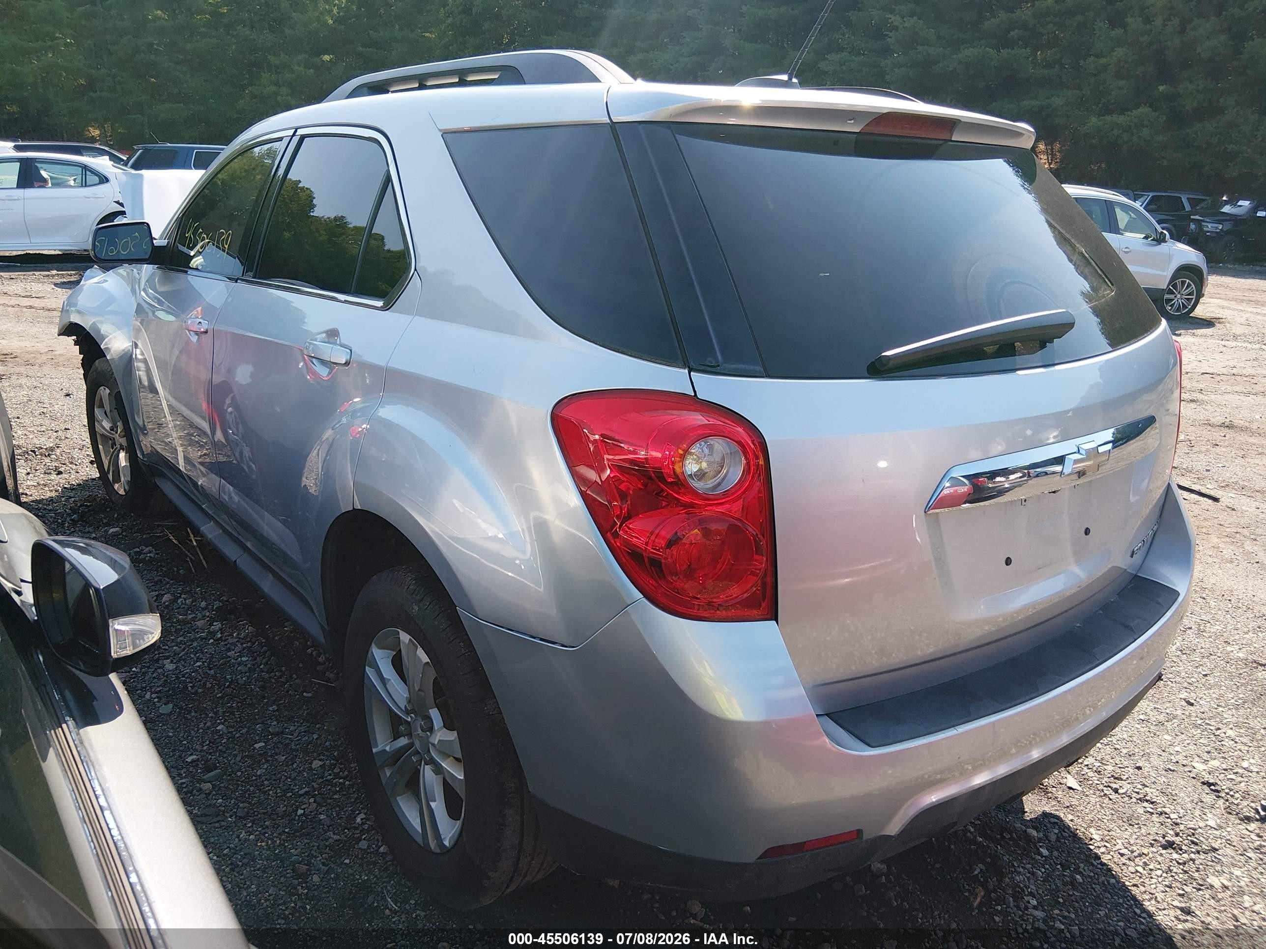 2015 Chevrolet Equinox Lt Silver vin: 1GNFLFEK8FZ133566