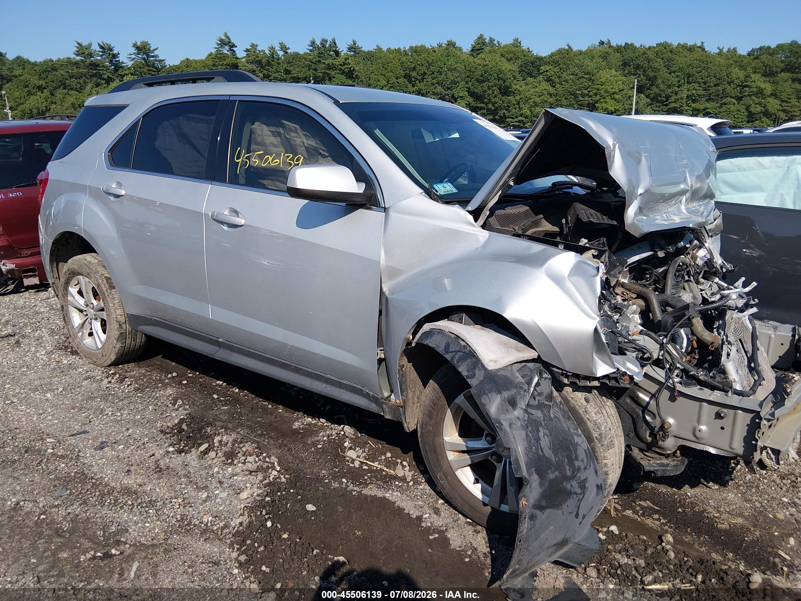 2015 Chevrolet Equinox Lt Silver vin: 1GNFLFEK8FZ133566