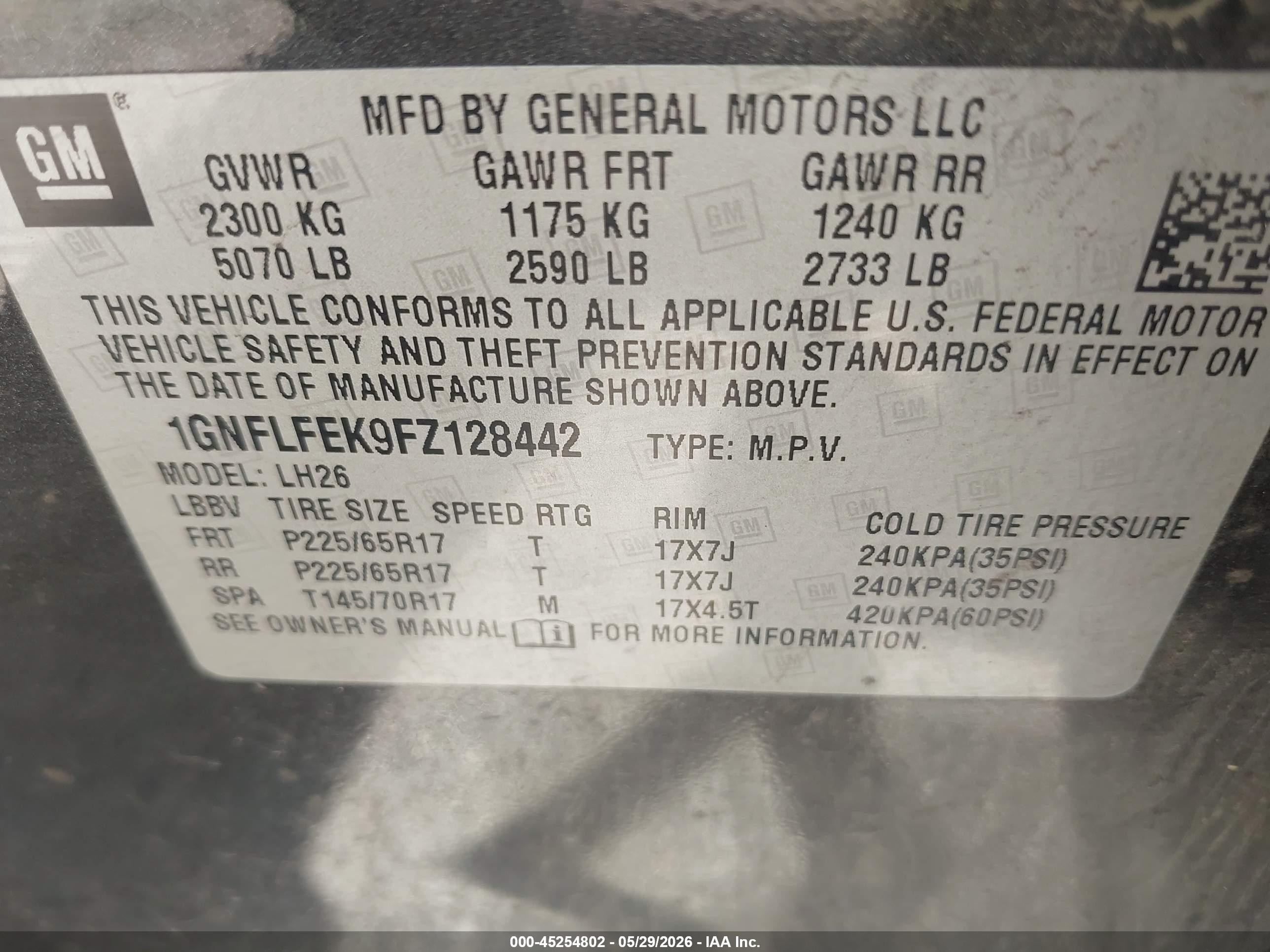 2015 Chevrolet Equinox 1lt Gray vin: 1GNFLFEK9FZ128442