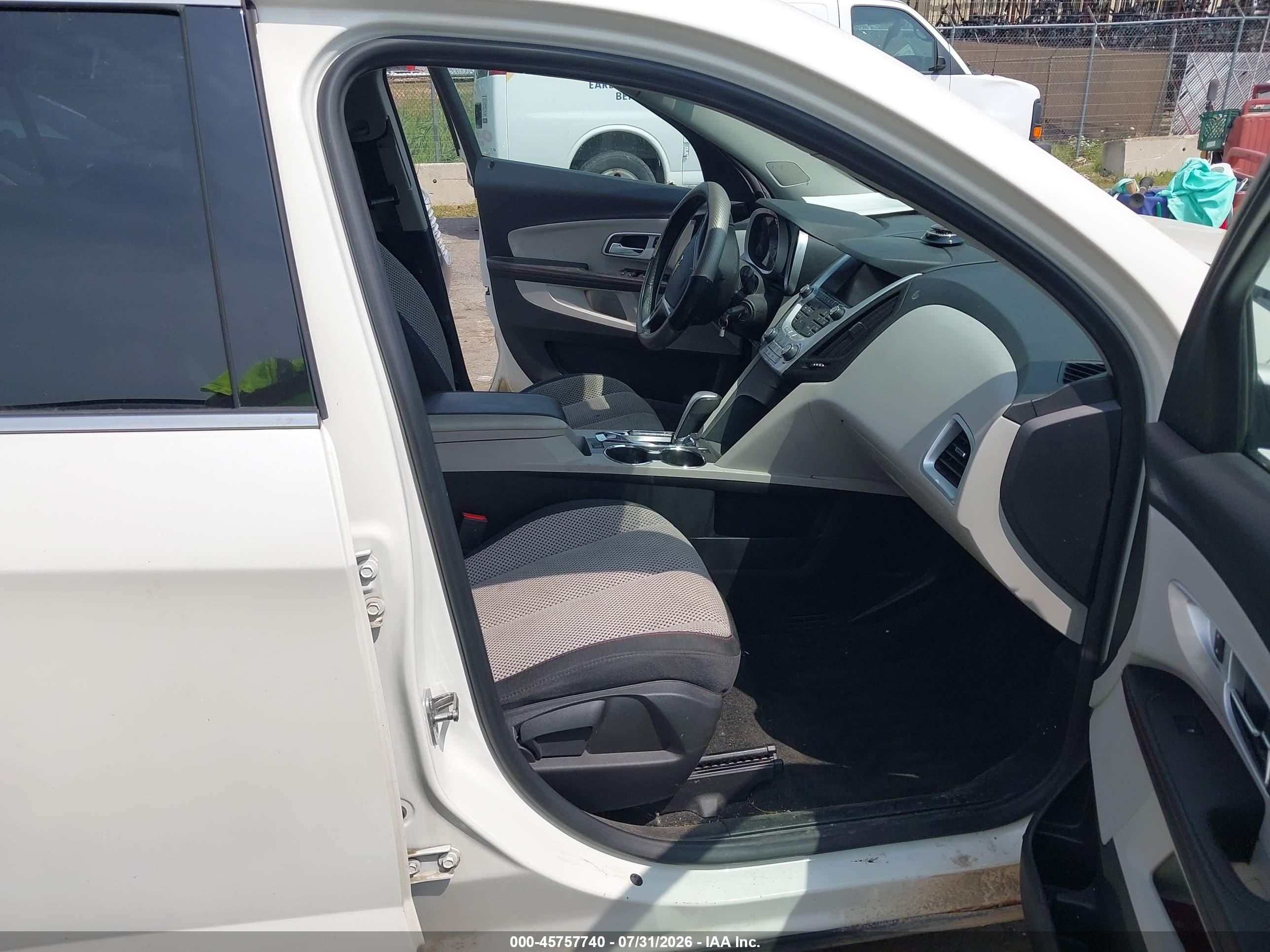 2015 Chevrolet Equinox Lt White vin: 1GNFLFEK9FZ131101