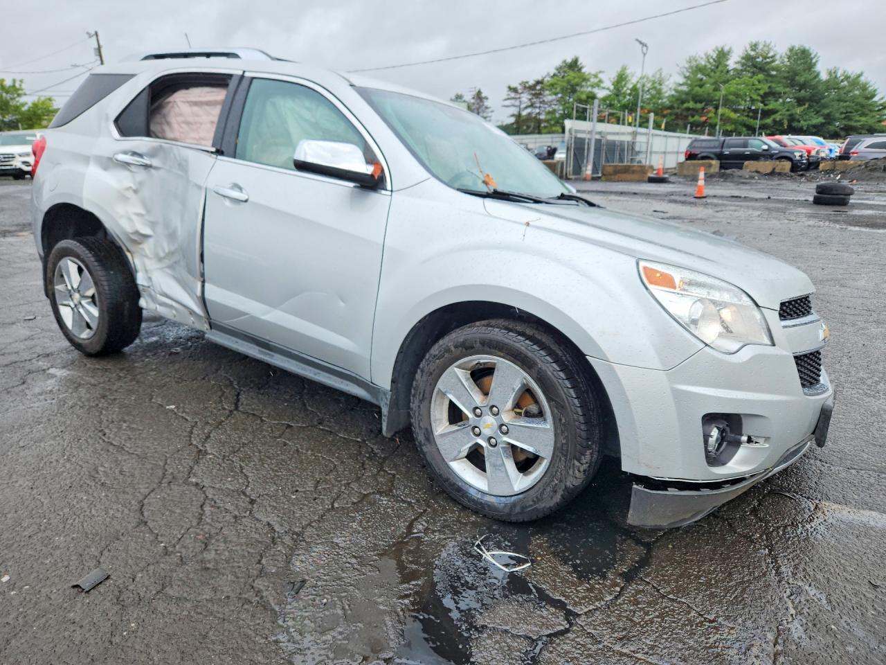 2013 Chevrolet Equinox Ltz Silver vin: 1GNFLGEK1DZ112352