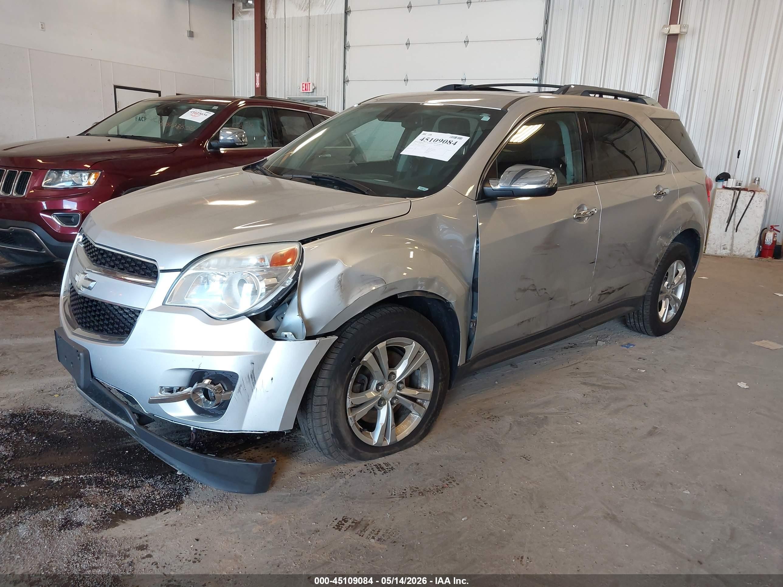 2013 Chevrolet Equinox Ltz Silver vin: 1GNFLGEK2DZ128303