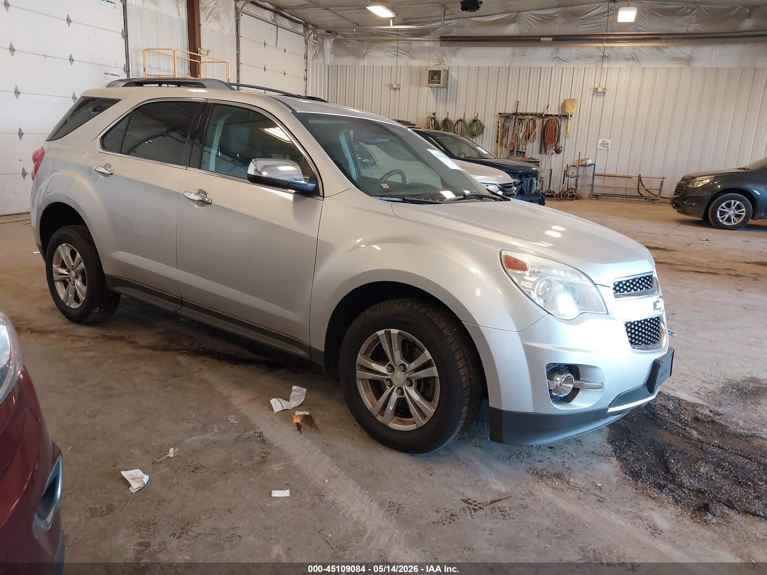 2013 Chevrolet Equinox Ltz Silver vin: 1GNFLGEK2DZ128303