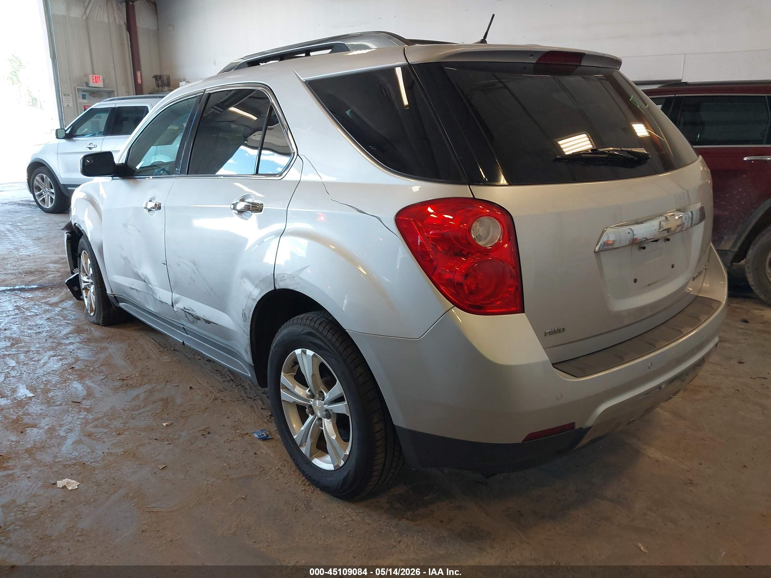2013 Chevrolet Equinox Ltz Silver vin: 1GNFLGEK2DZ128303
