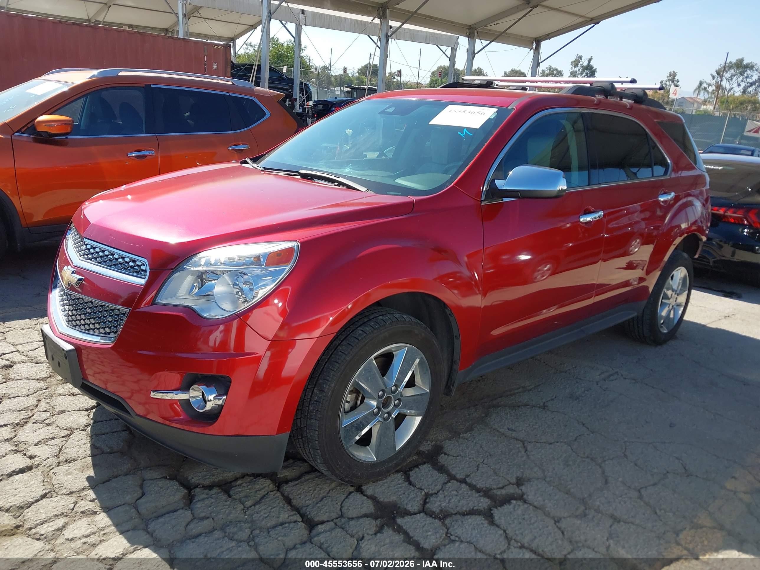 2014 Chevrolet Equinox Lt Red vin: 1GNFLGEK2EZ112328