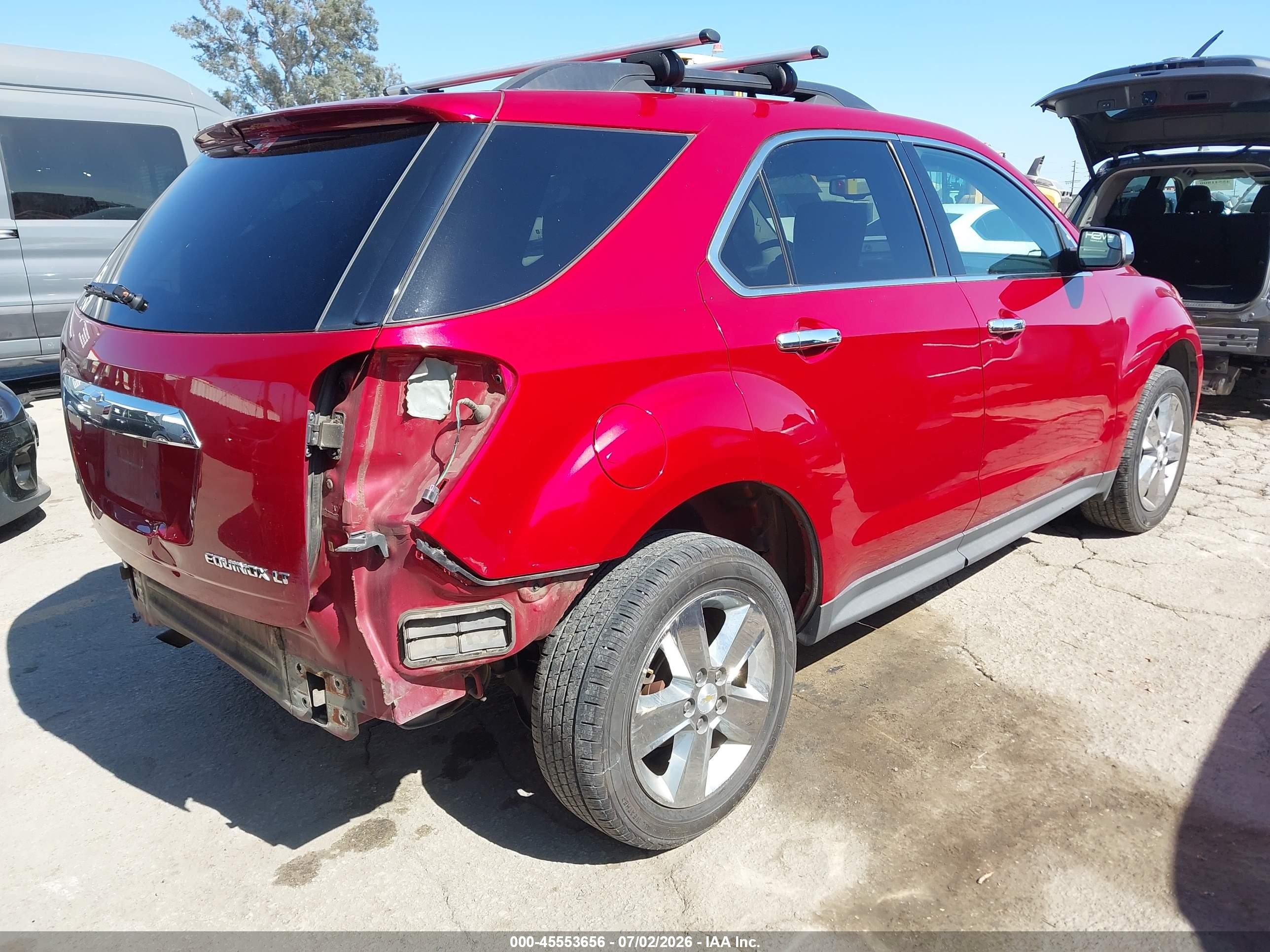 2014 Chevrolet Equinox Lt Red vin: 1GNFLGEK2EZ112328