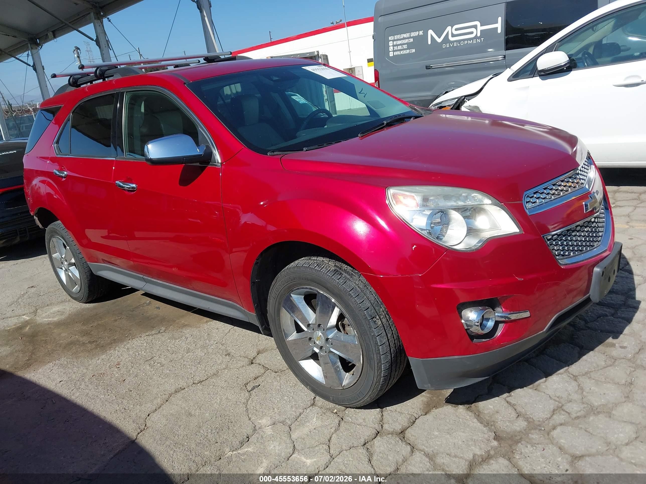 2014 Chevrolet Equinox Lt Red vin: 1GNFLGEK2EZ112328