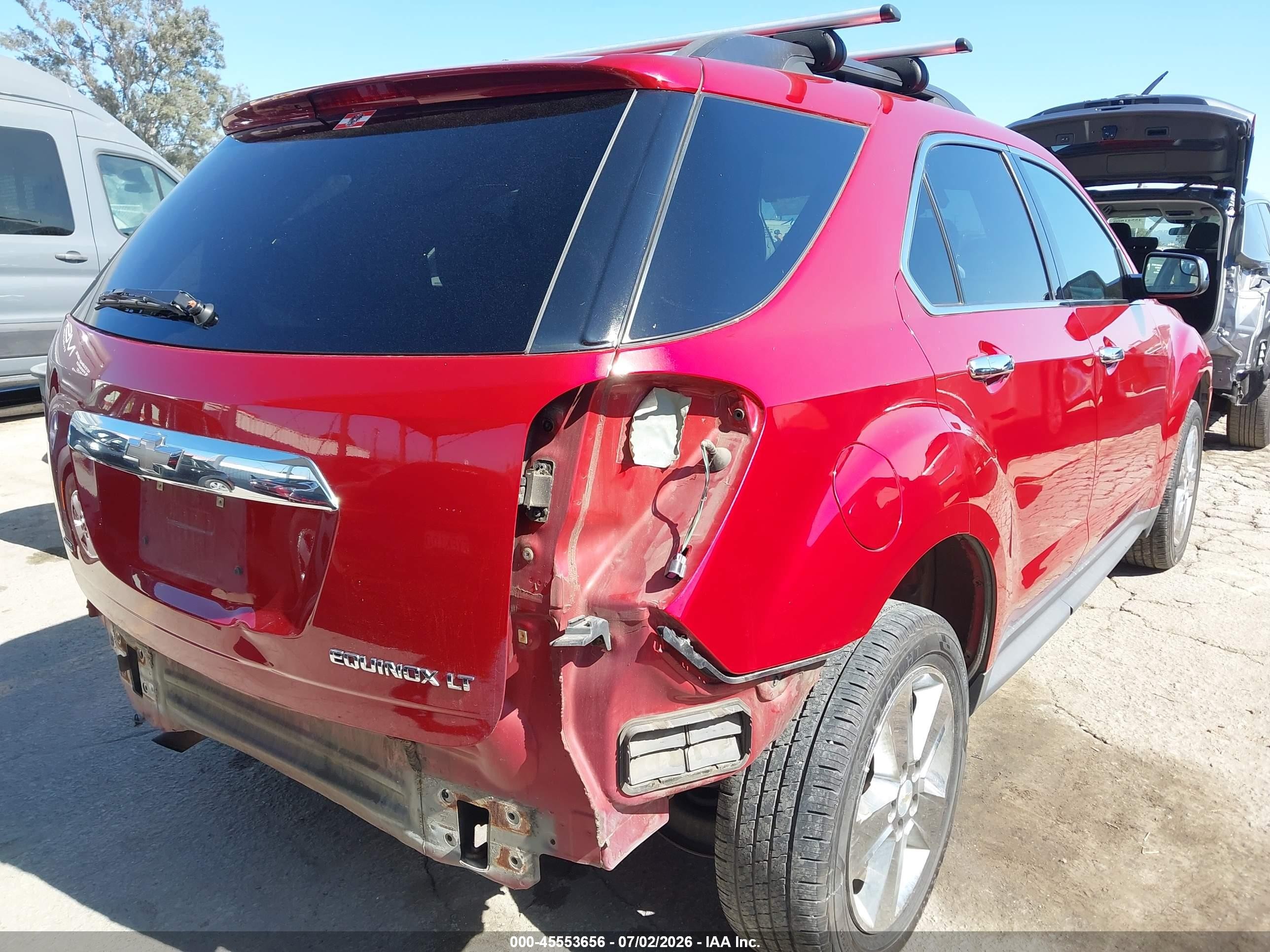 2014 Chevrolet Equinox Lt Red vin: 1GNFLGEK2EZ112328