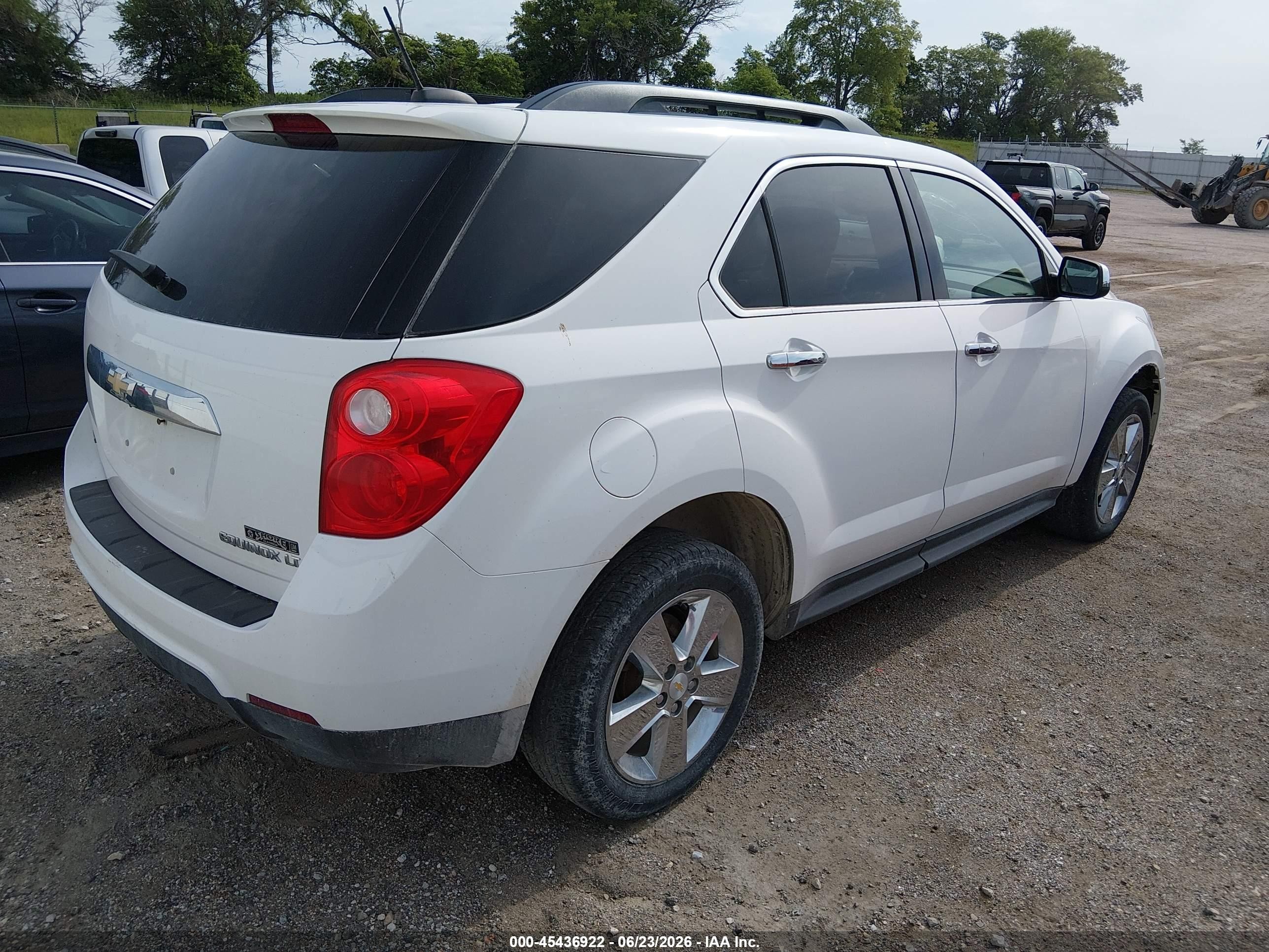 2015 Chevrolet Equinox Lt Белый vin: 1GNFLGEK2FZ110855