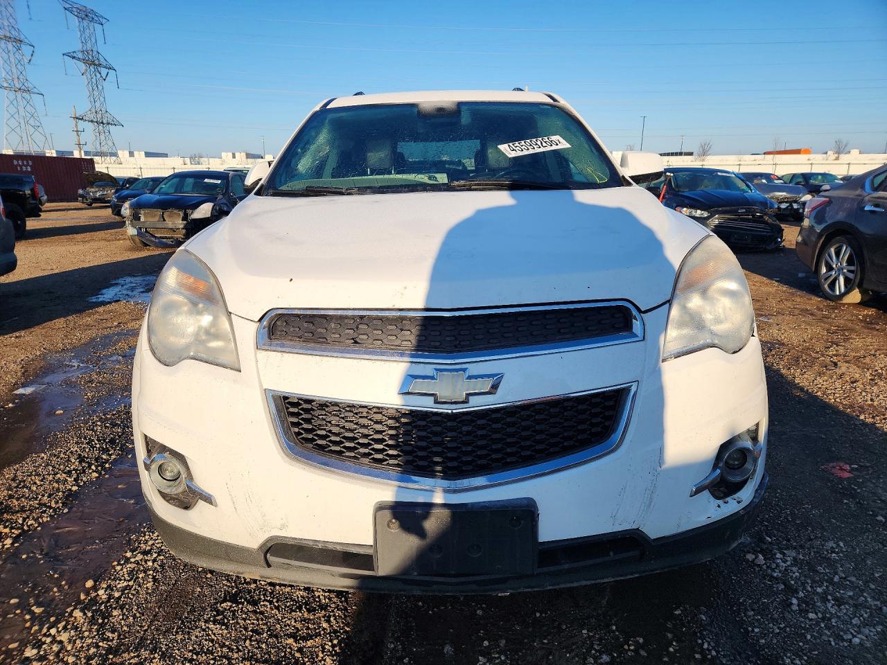 2015 Chevrolet Equinox Lt White vin: 1GNFLGEK2FZ145749