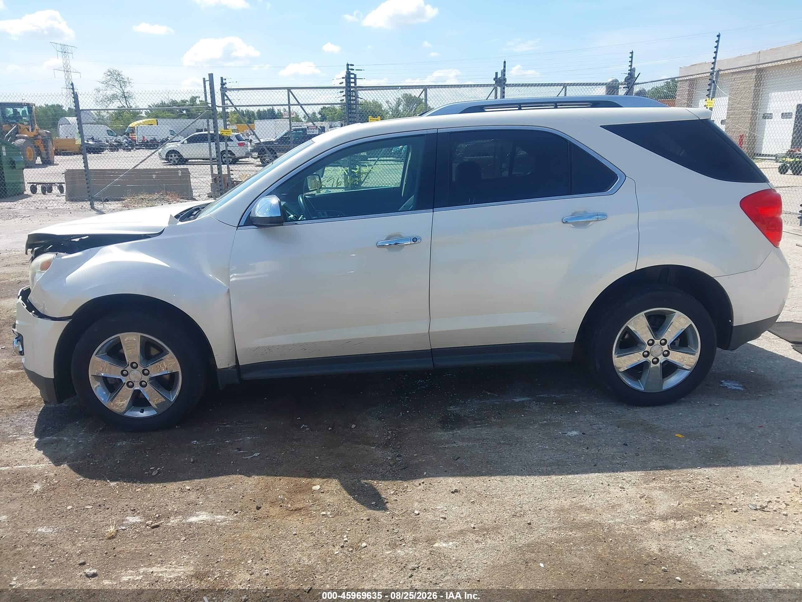 2013 Chevrolet Equinox Ltz White vin: 1GNFLGEK3DZ124941