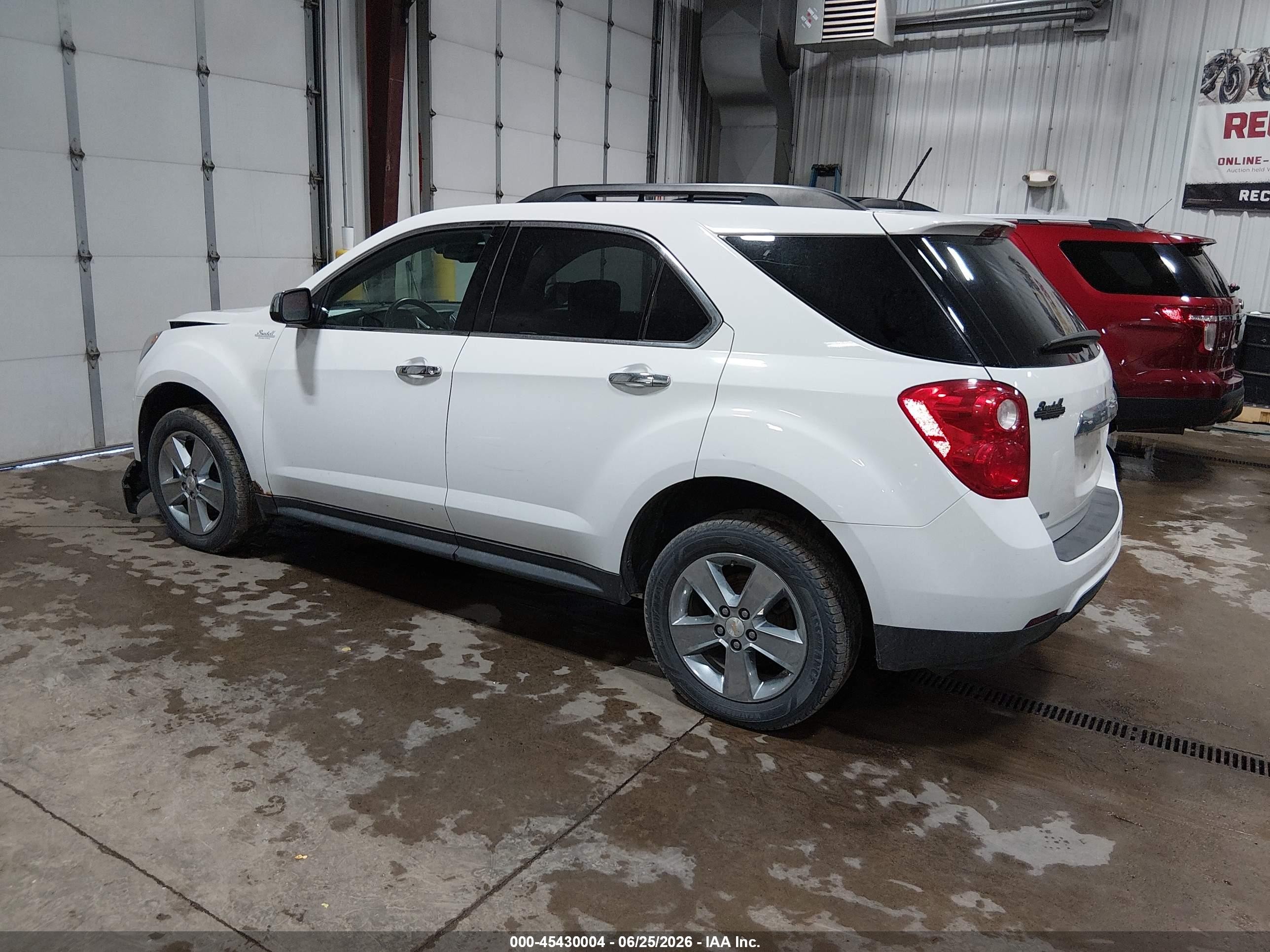 2015 Chevrolet Equinox Lt White vin: 1GNFLGEK3FZ137630