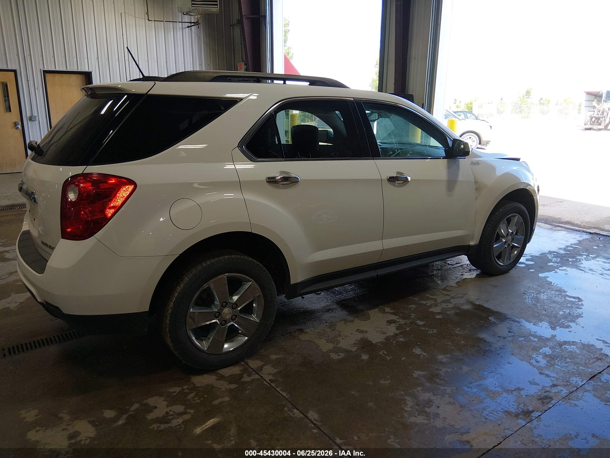 2015 Chevrolet Equinox Lt White vin: 1GNFLGEK3FZ137630