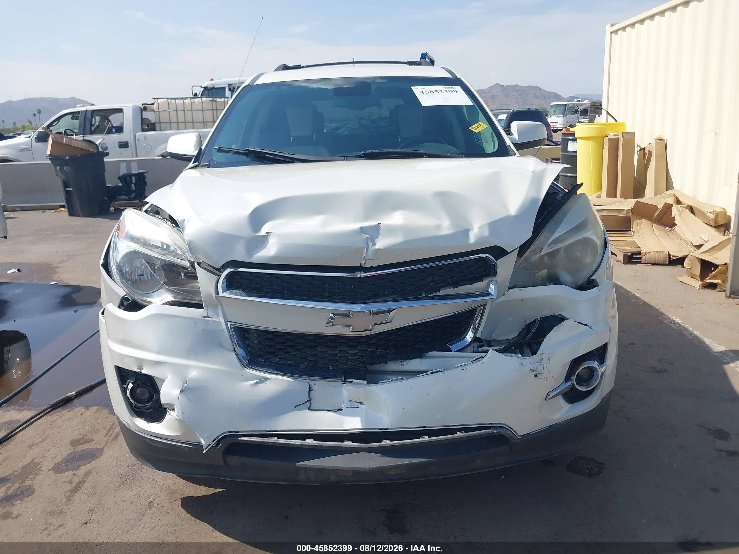 2014 Chevrolet Equinox Lt White vin: 1GNFLGEKXEZ122945