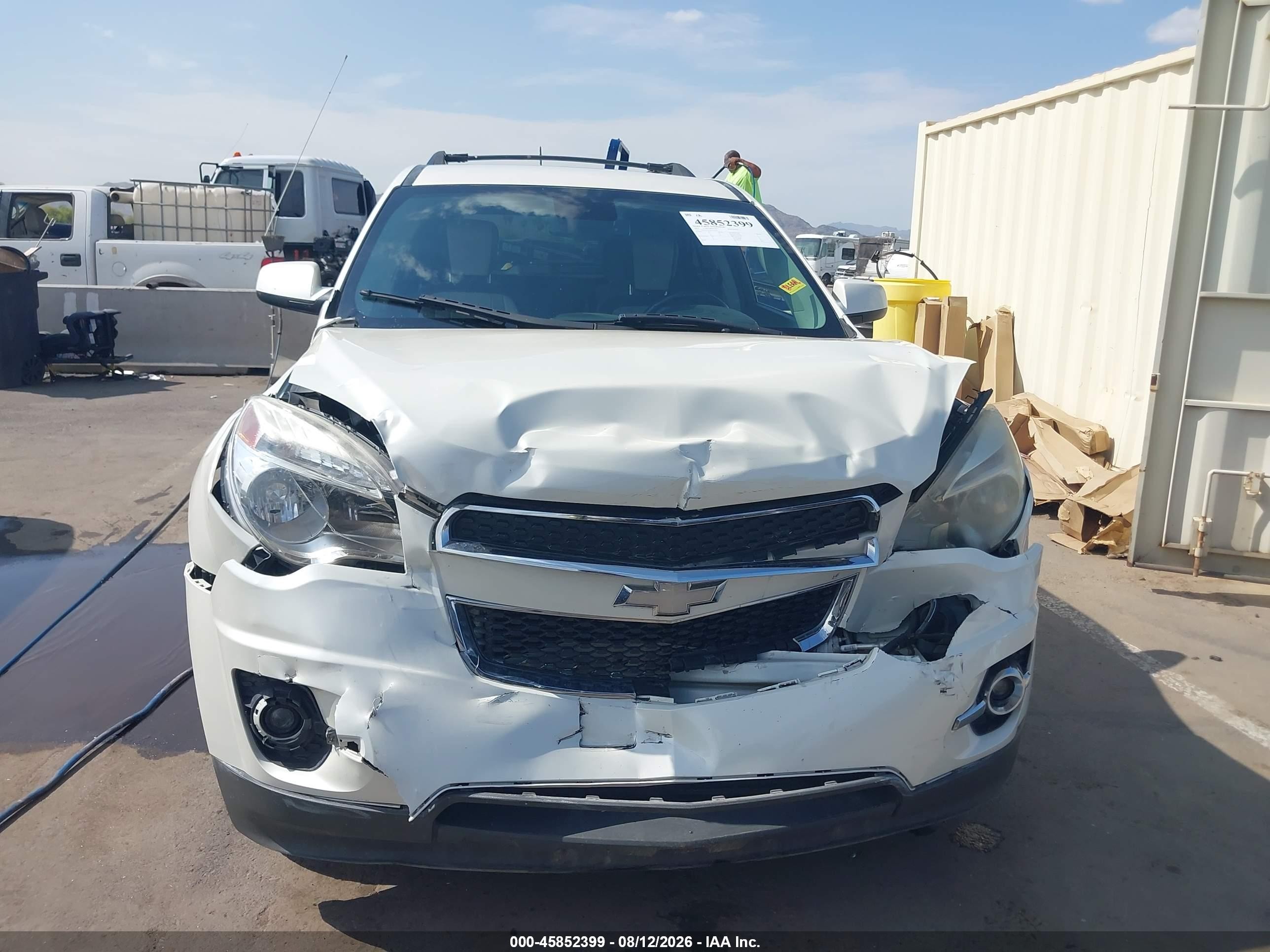 2014 Chevrolet Equinox Lt White vin: 1GNFLGEKXEZ122945