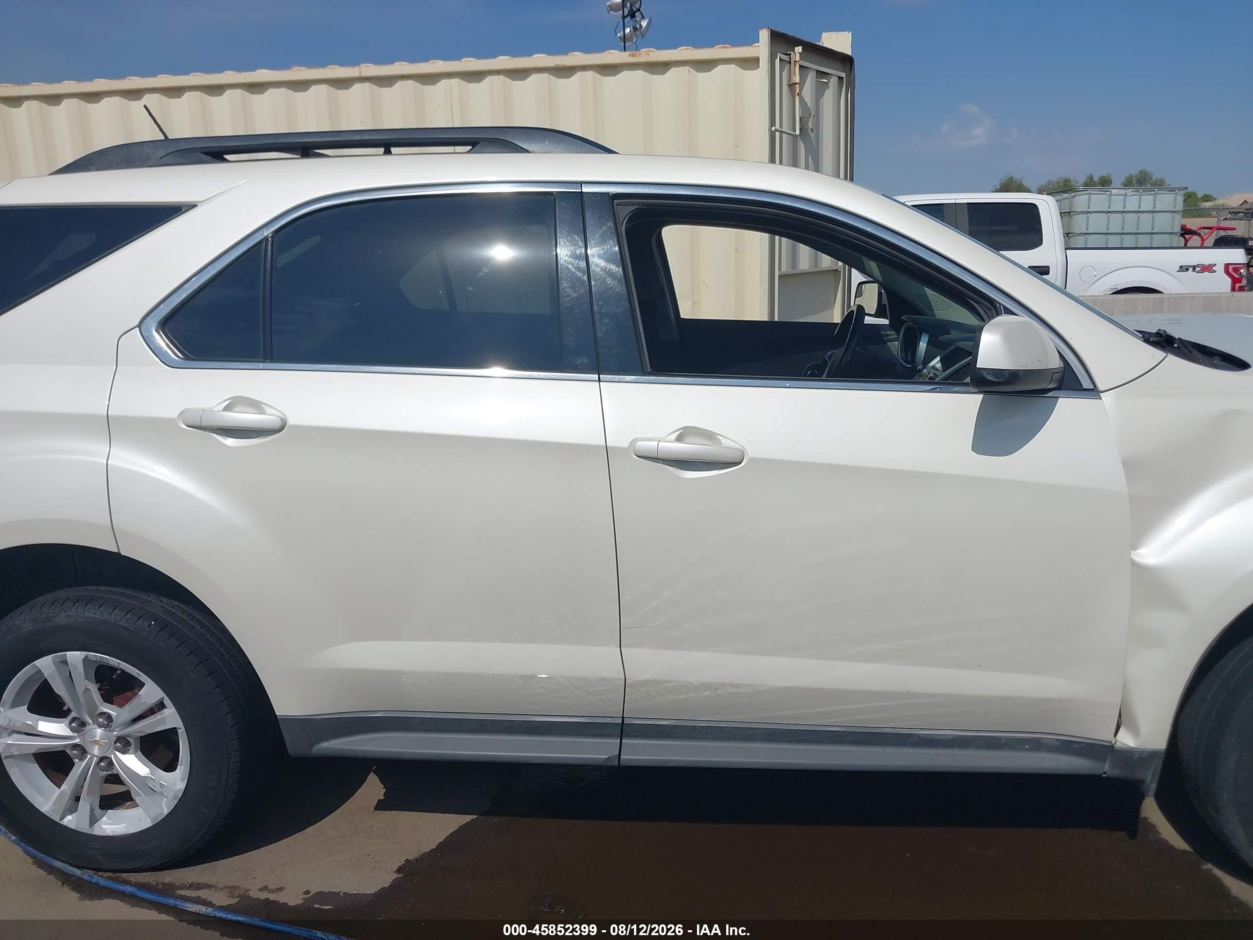 2014 Chevrolet Equinox Lt White vin: 1GNFLGEKXEZ122945