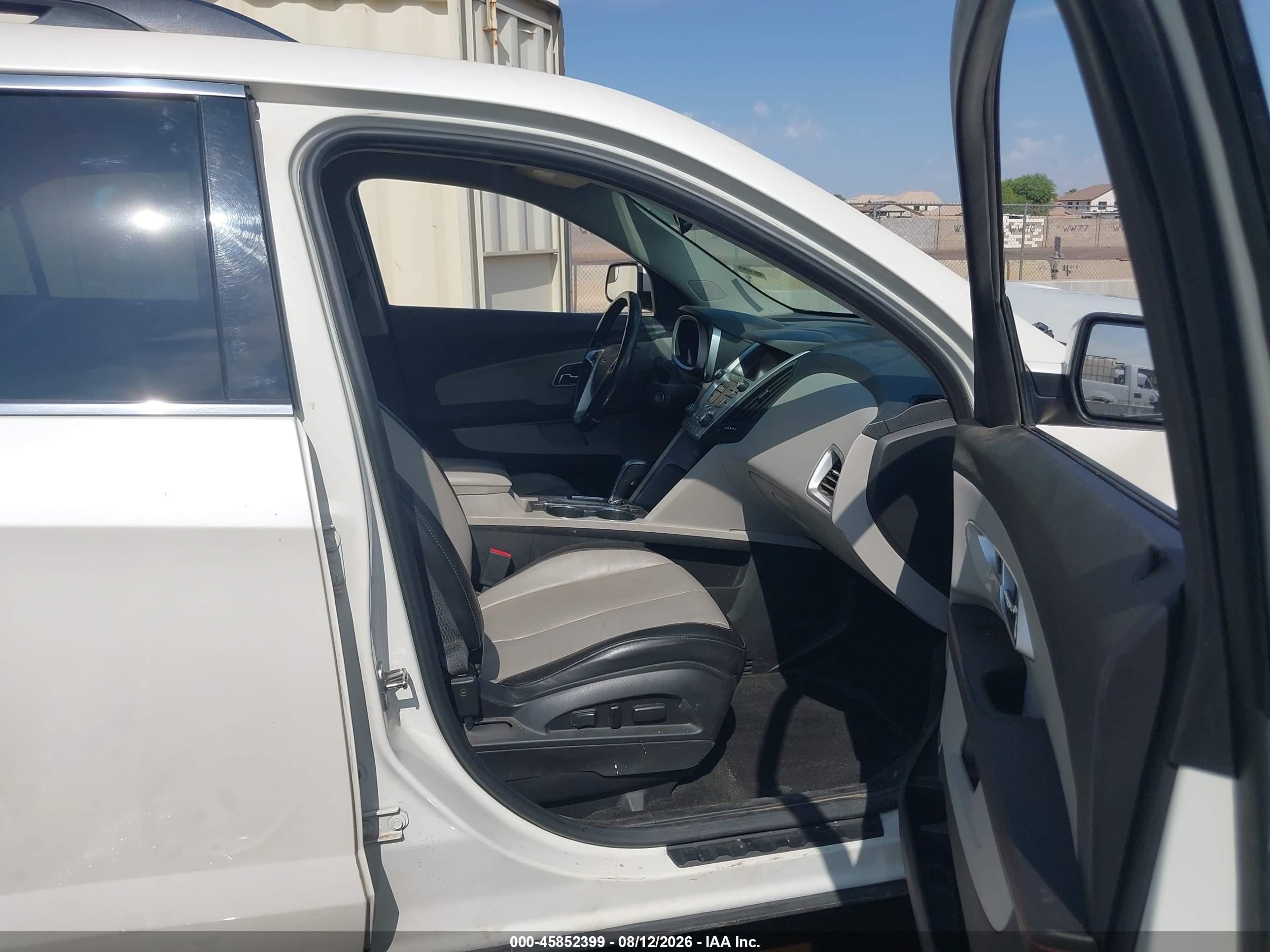 2014 Chevrolet Equinox Lt White vin: 1GNFLGEKXEZ122945