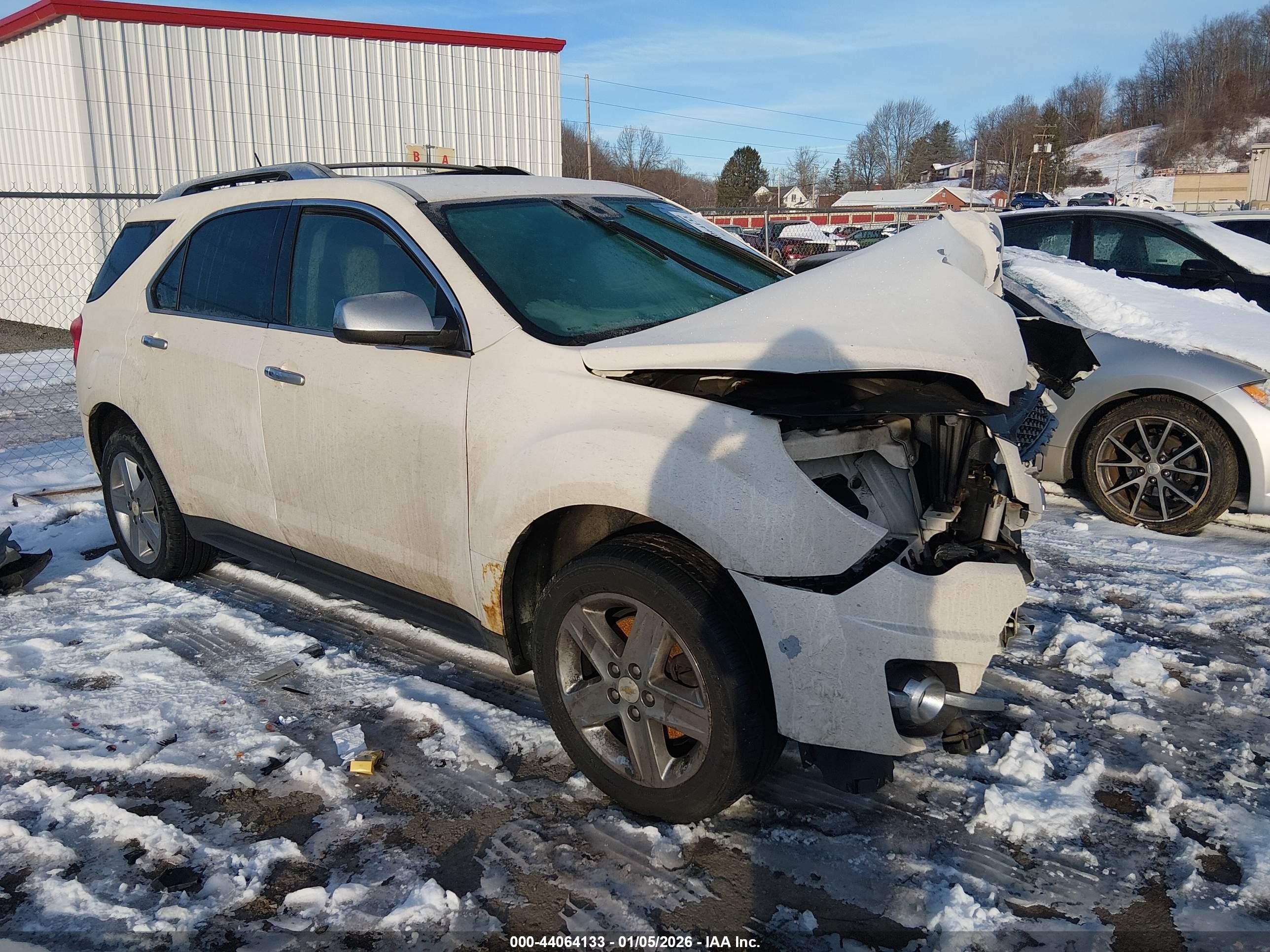 2014 Chevrolet Equinox Ltz White vin: 1GNFLHEK2EZ113159