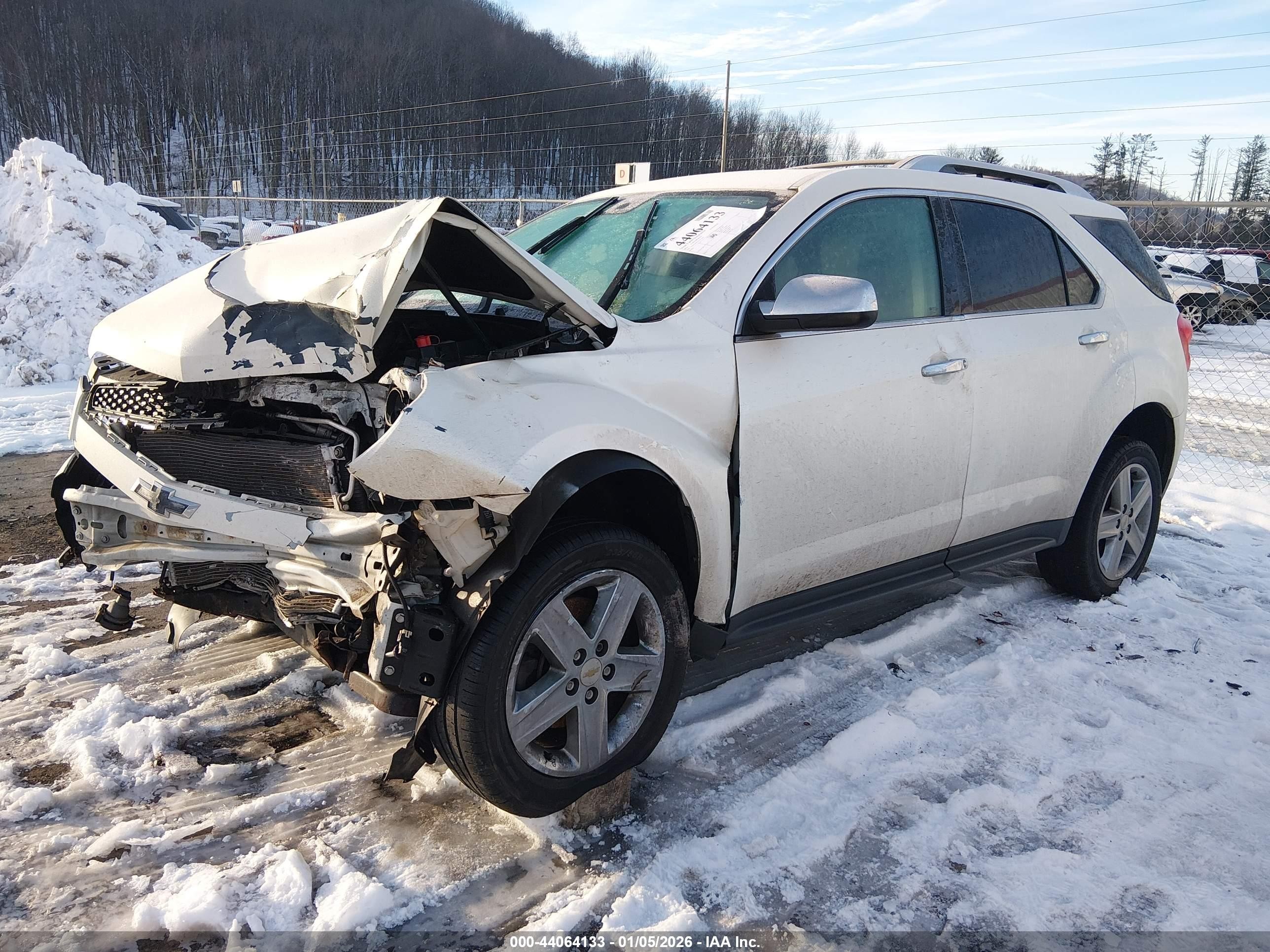 2014 Chevrolet Equinox Ltz White vin: 1GNFLHEK2EZ113159