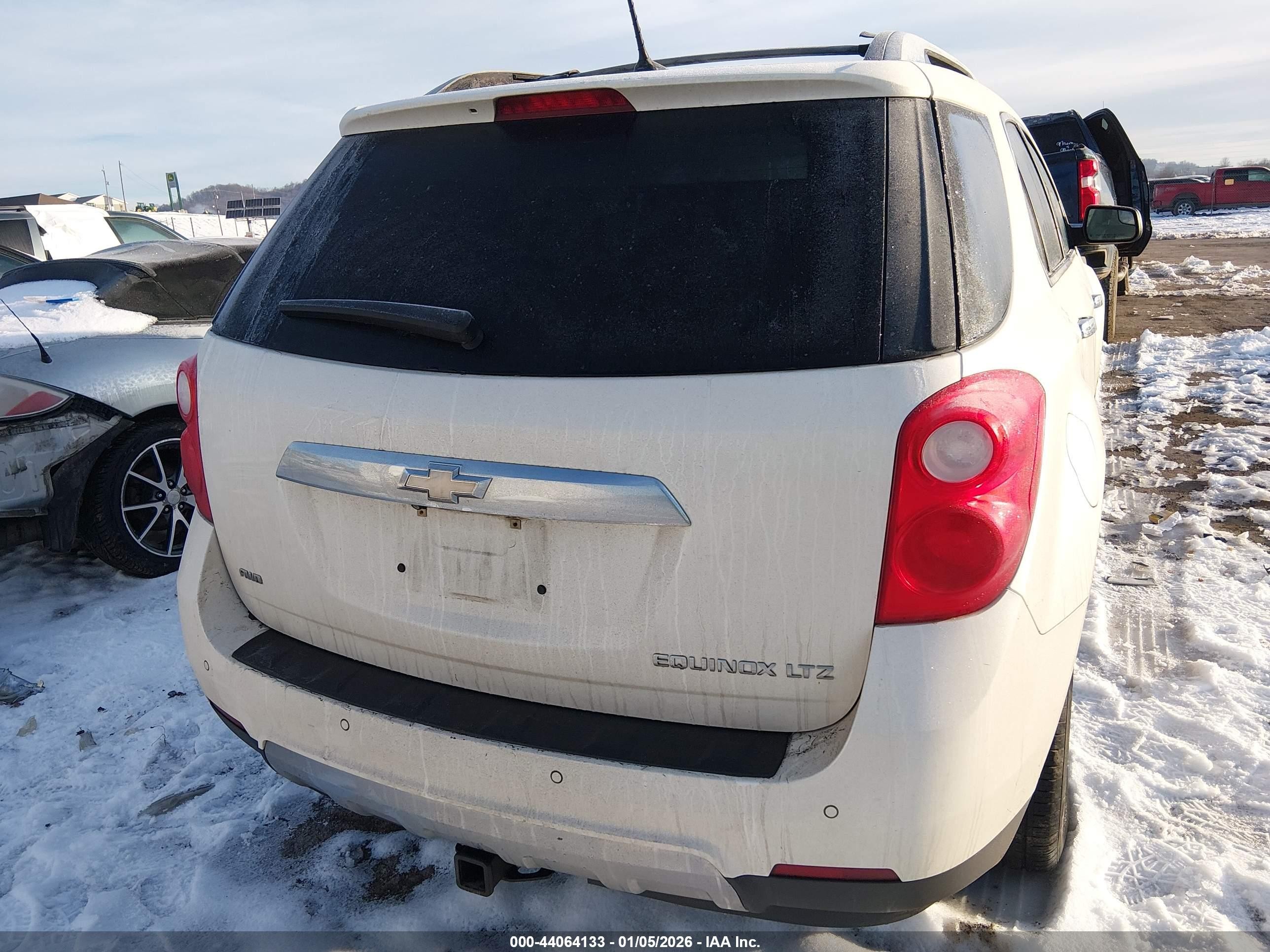 2014 Chevrolet Equinox Ltz White vin: 1GNFLHEK2EZ113159