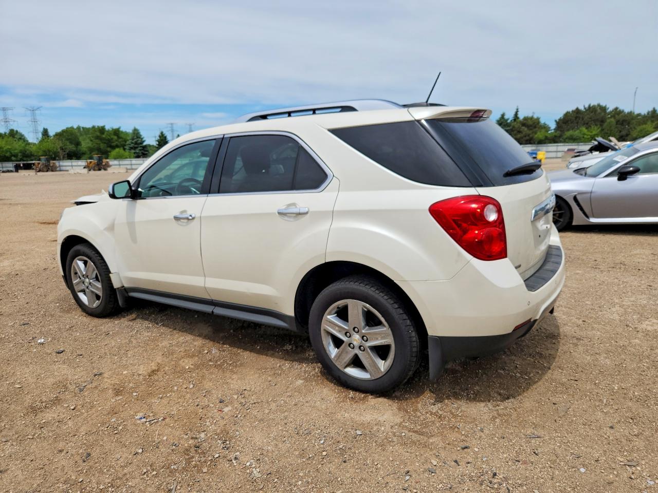 2015 Chevrolet Equinox Ltz White vin: 1GNFLHEK7FZ101476