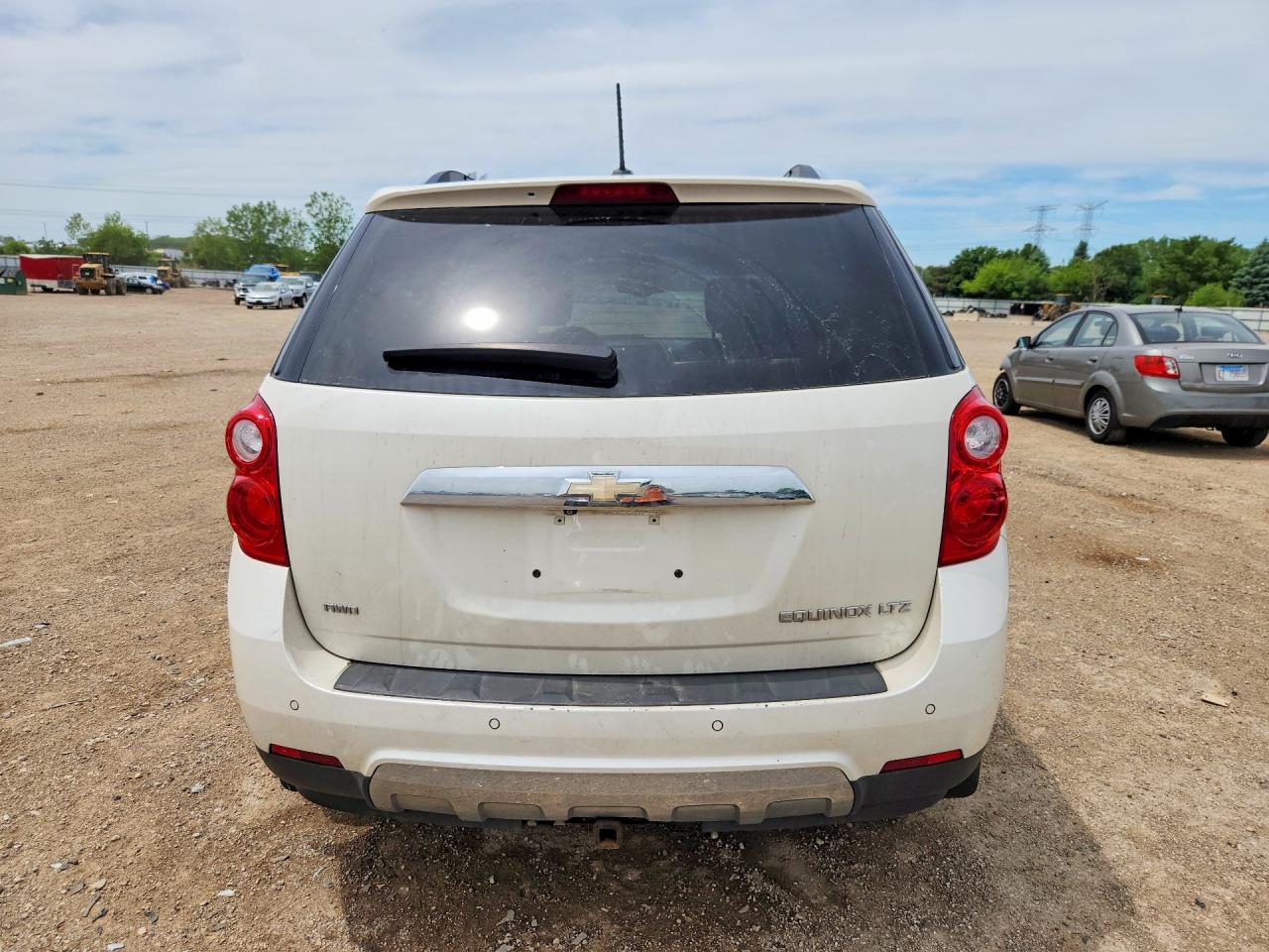 2015 Chevrolet Equinox Ltz White vin: 1GNFLHEK7FZ101476