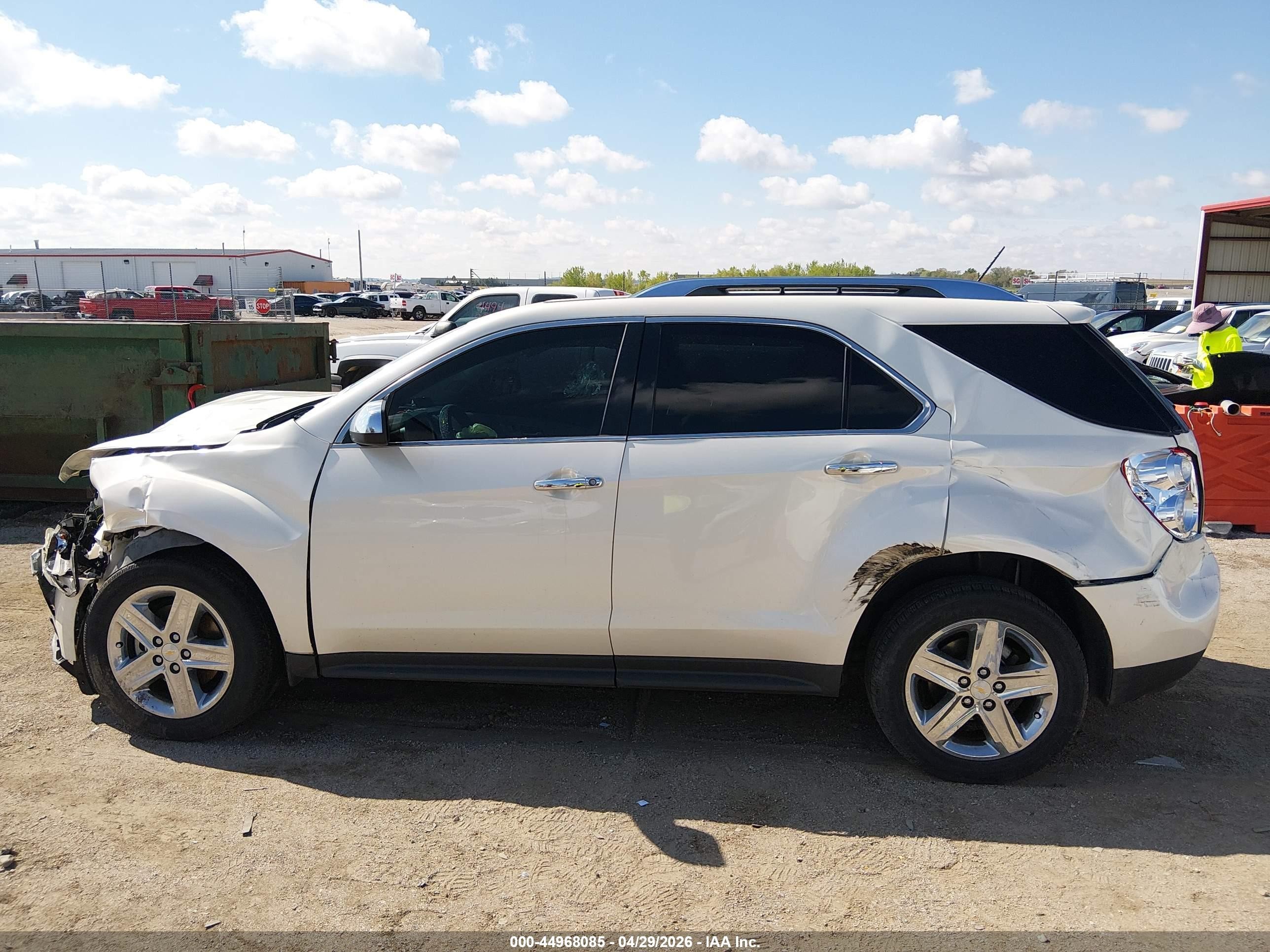 2015 Chevrolet Equinox Ltz White vin: 1GNFLHEK8FZ124099