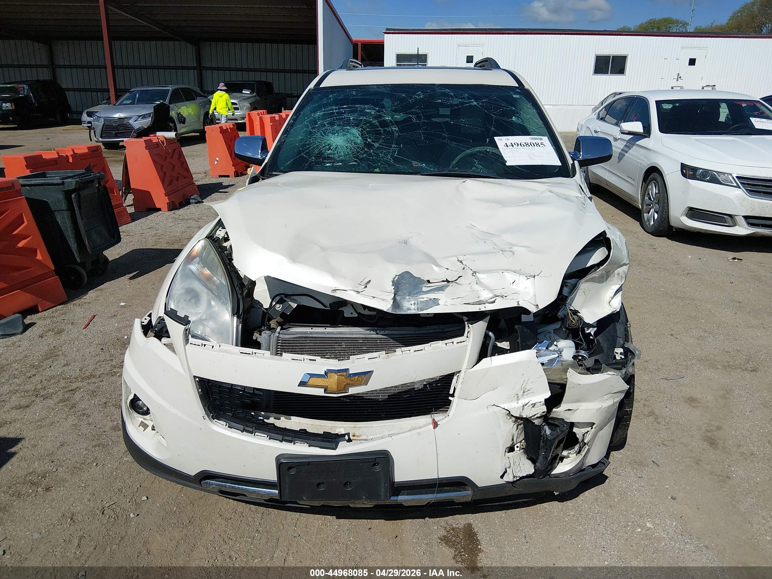 2015 Chevrolet Equinox Ltz White vin: 1GNFLHEK8FZ124099