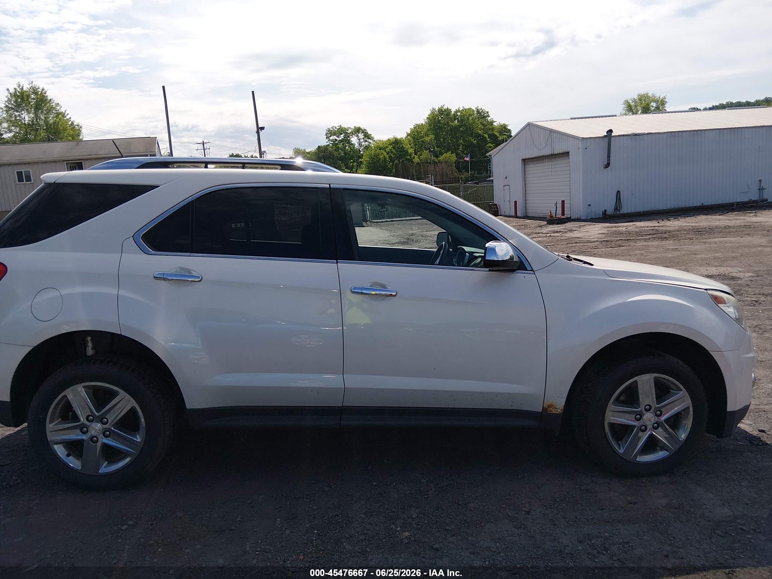 2015 Chevrolet Equinox Ltz White vin: 1GNFLHEKXFZ121463