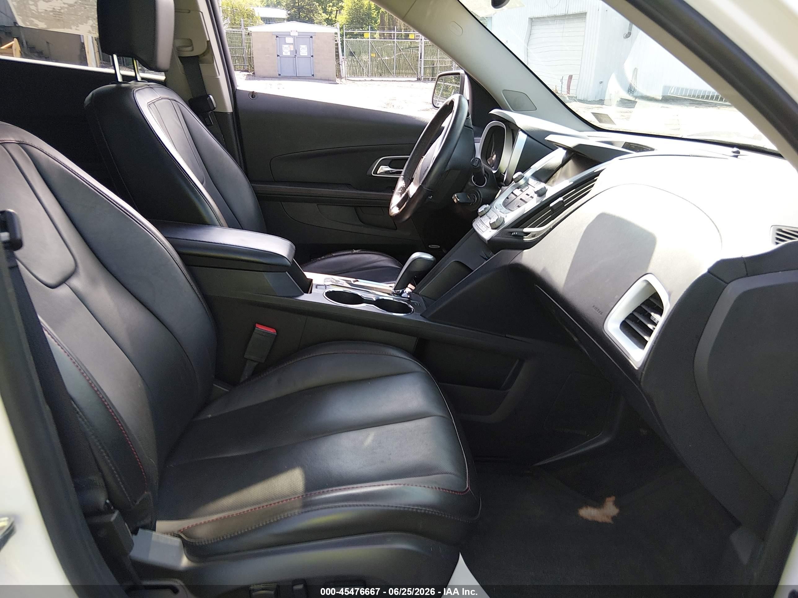 2015 Chevrolet Equinox Ltz White vin: 1GNFLHEKXFZ121463