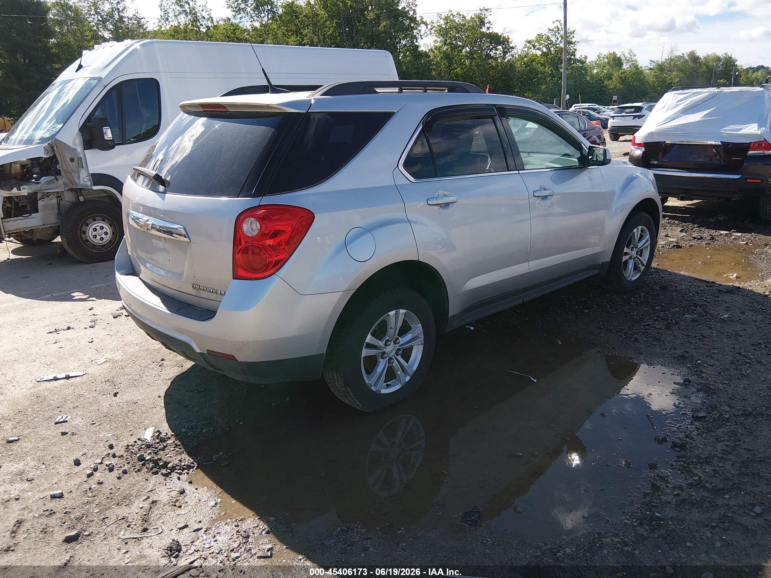 2013 Chevrolet Equinox Lt Silver vin: 1GNFLNEK6DZ112884