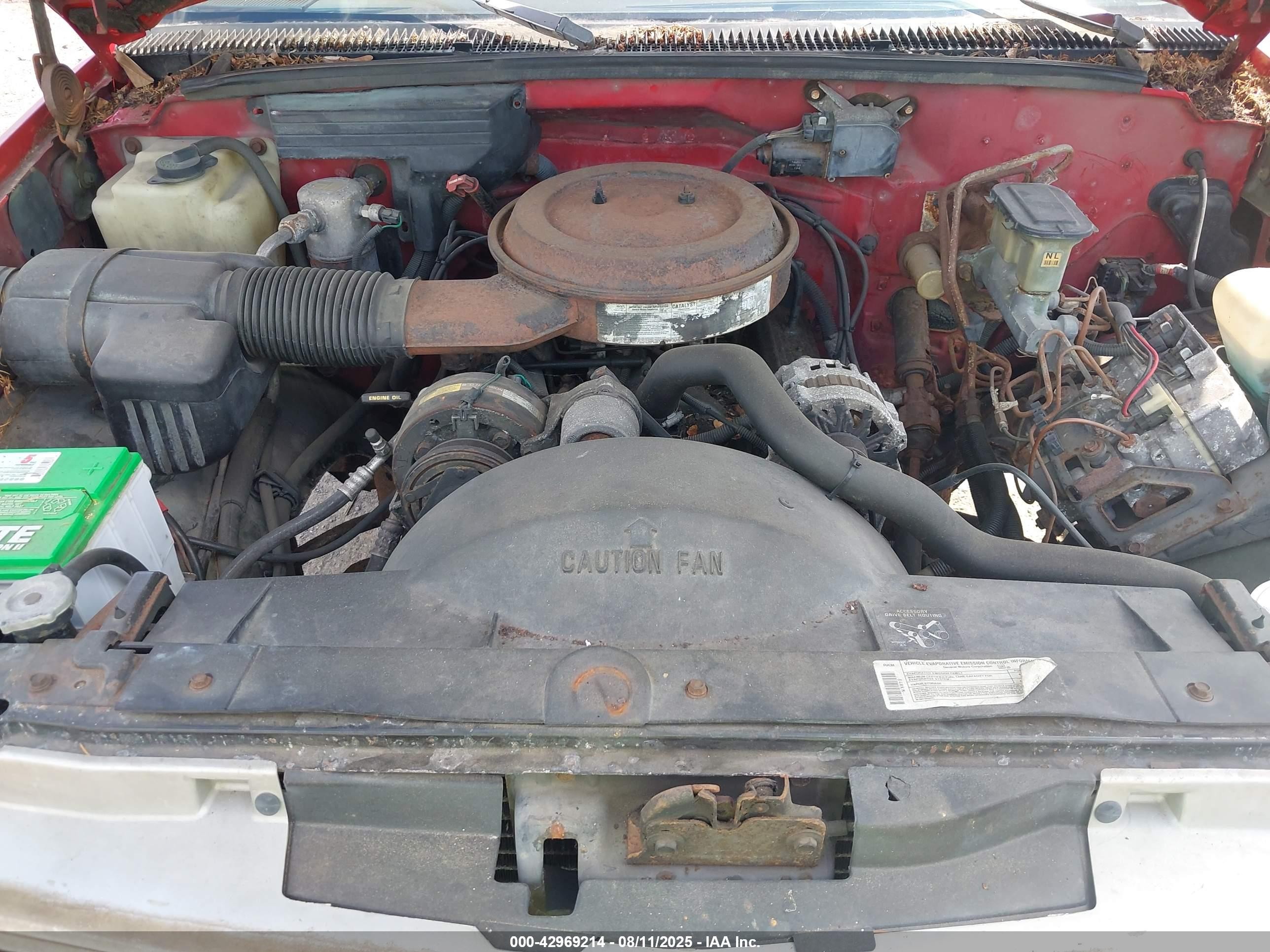 1993 Chevrolet Suburban C2500 Красный vin: 1GNGC26K8PJ366763