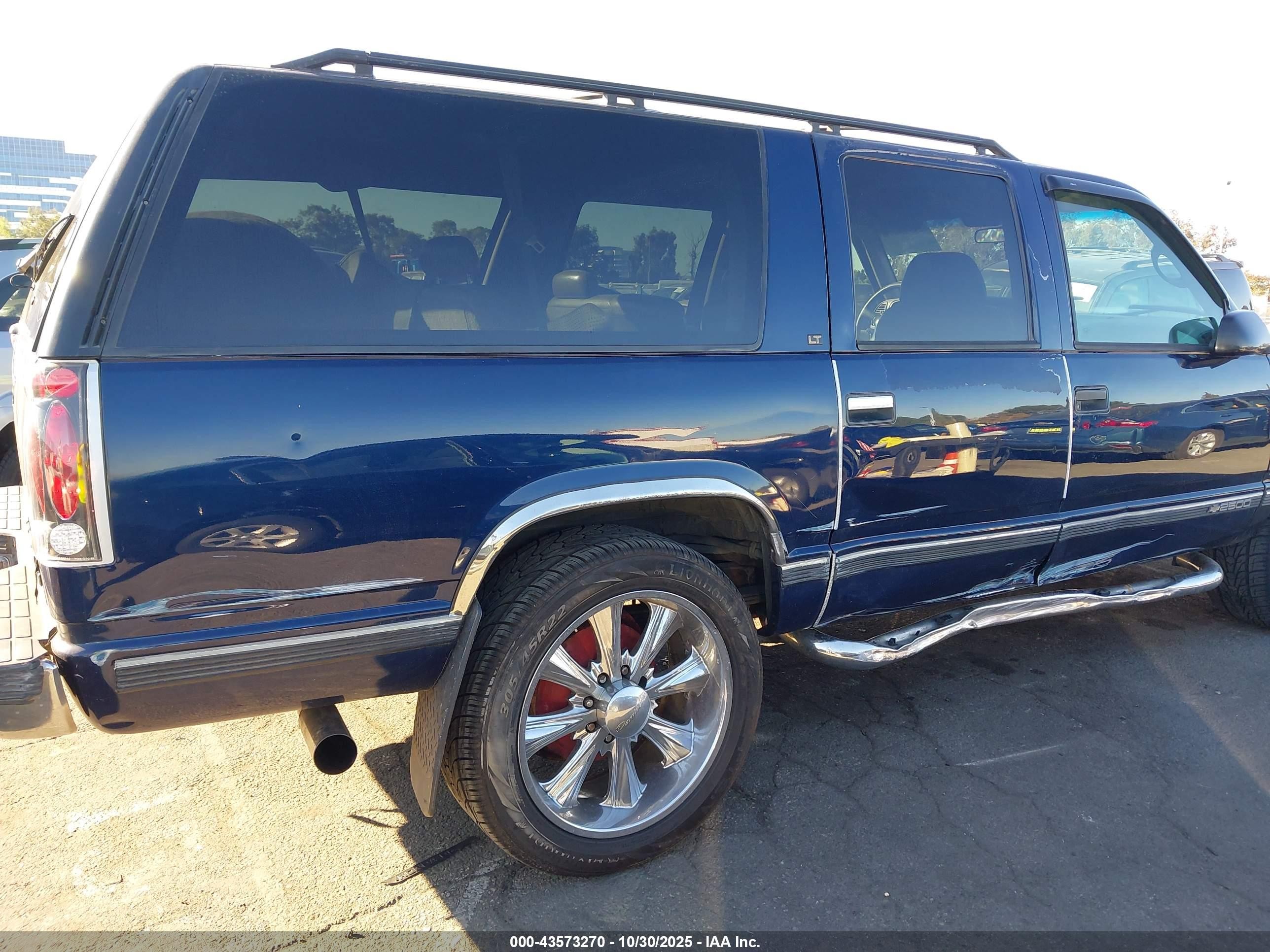 1995 Chevrolet Suburban C2500 Blue vin: 1GNGC26N5SJ440921