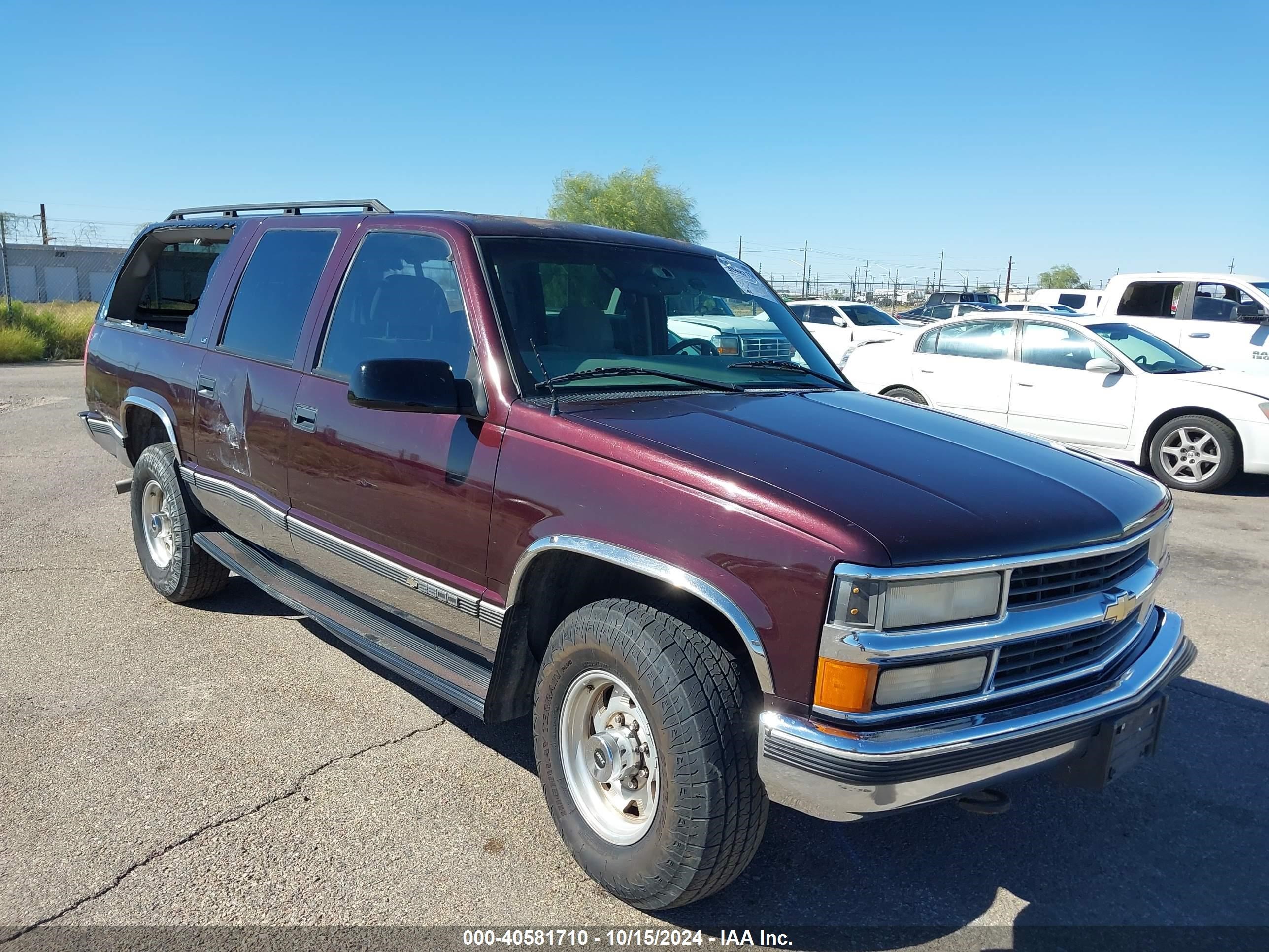 1997 Chevrolet Suburban 2500   Purple vin: 1GNGC26R0VJ369814