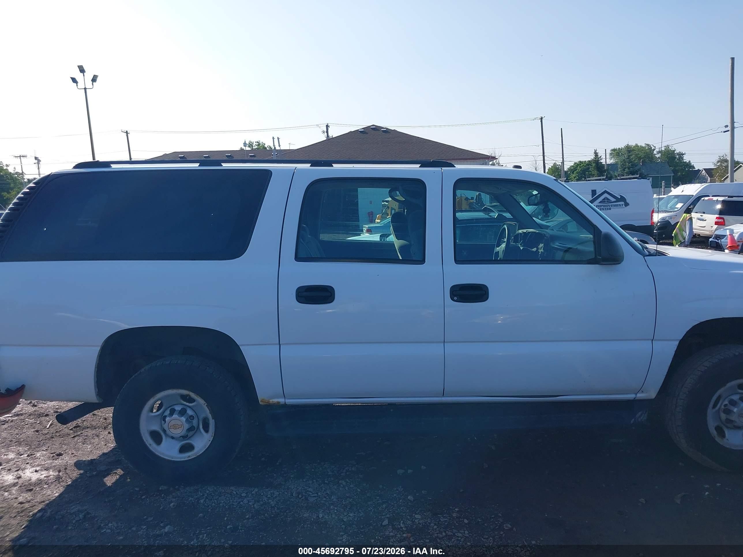 2003 Chevrolet Suburban 2500 Ls White vin: 1GNGC26U43R255172