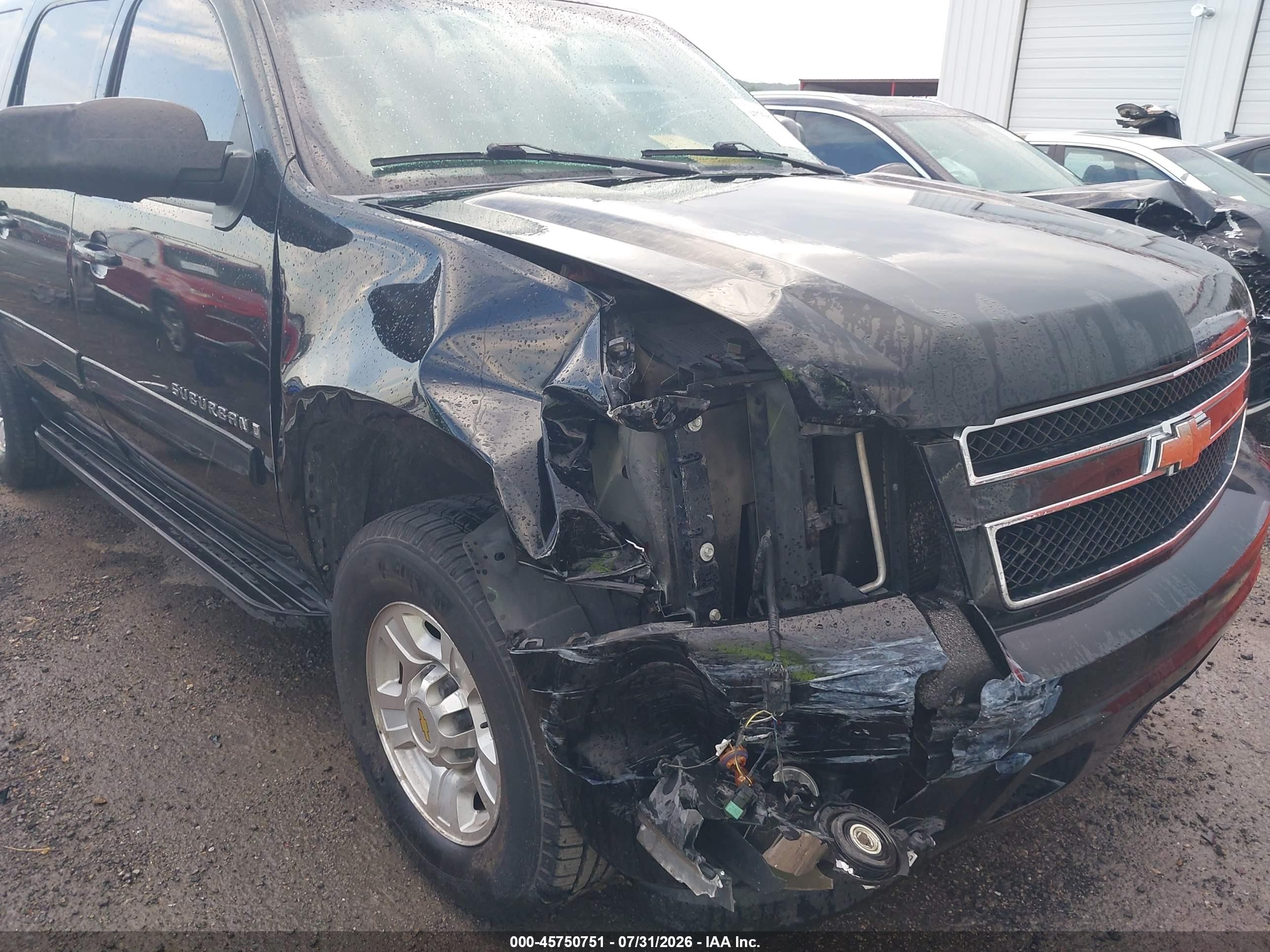 2009 Chevrolet Suburban 2500 Lt2 Black vin: 1GNGC56K89R248847