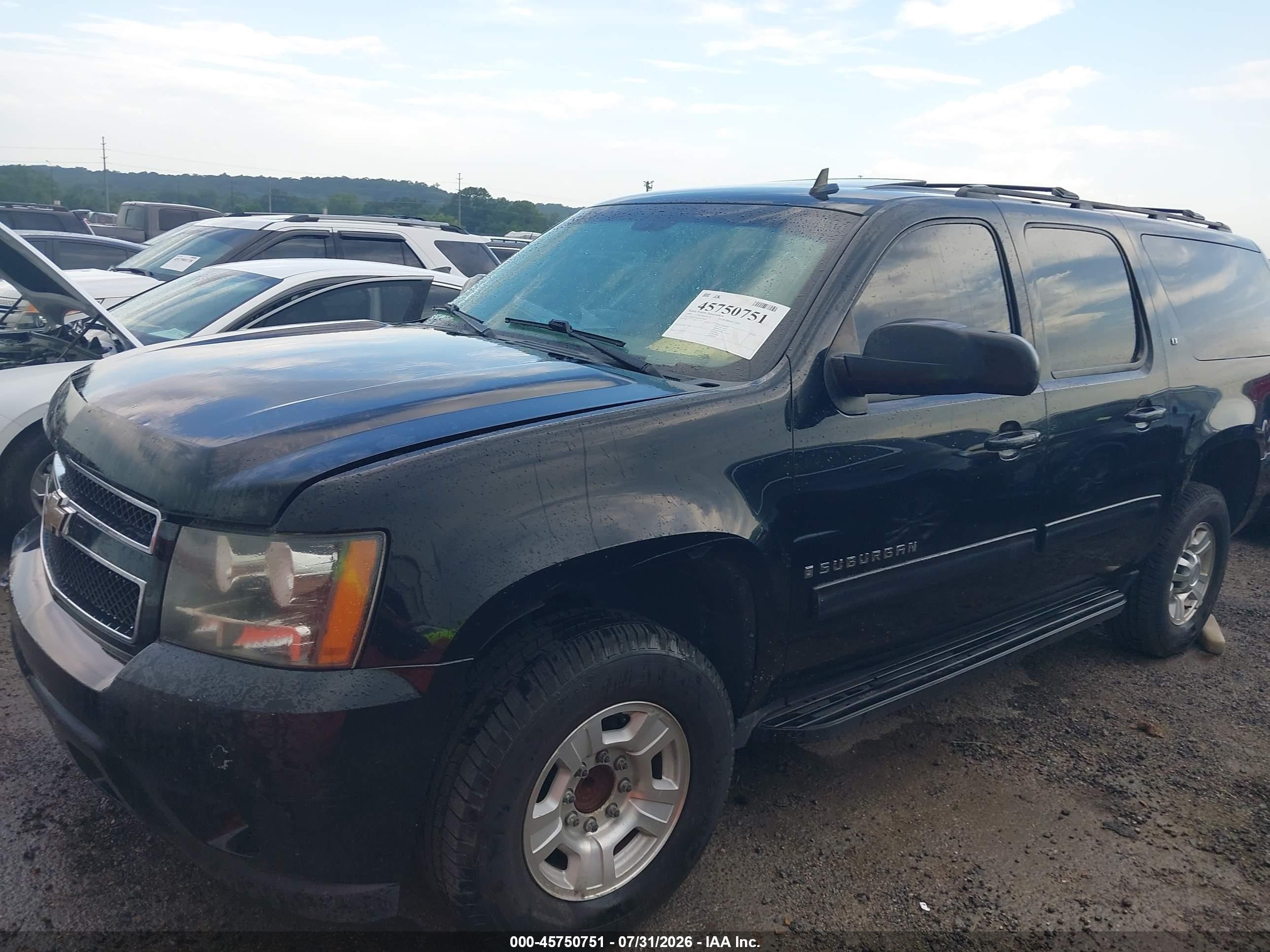 2009 Chevrolet Suburban 2500 Lt2 Black vin: 1GNGC56K89R248847